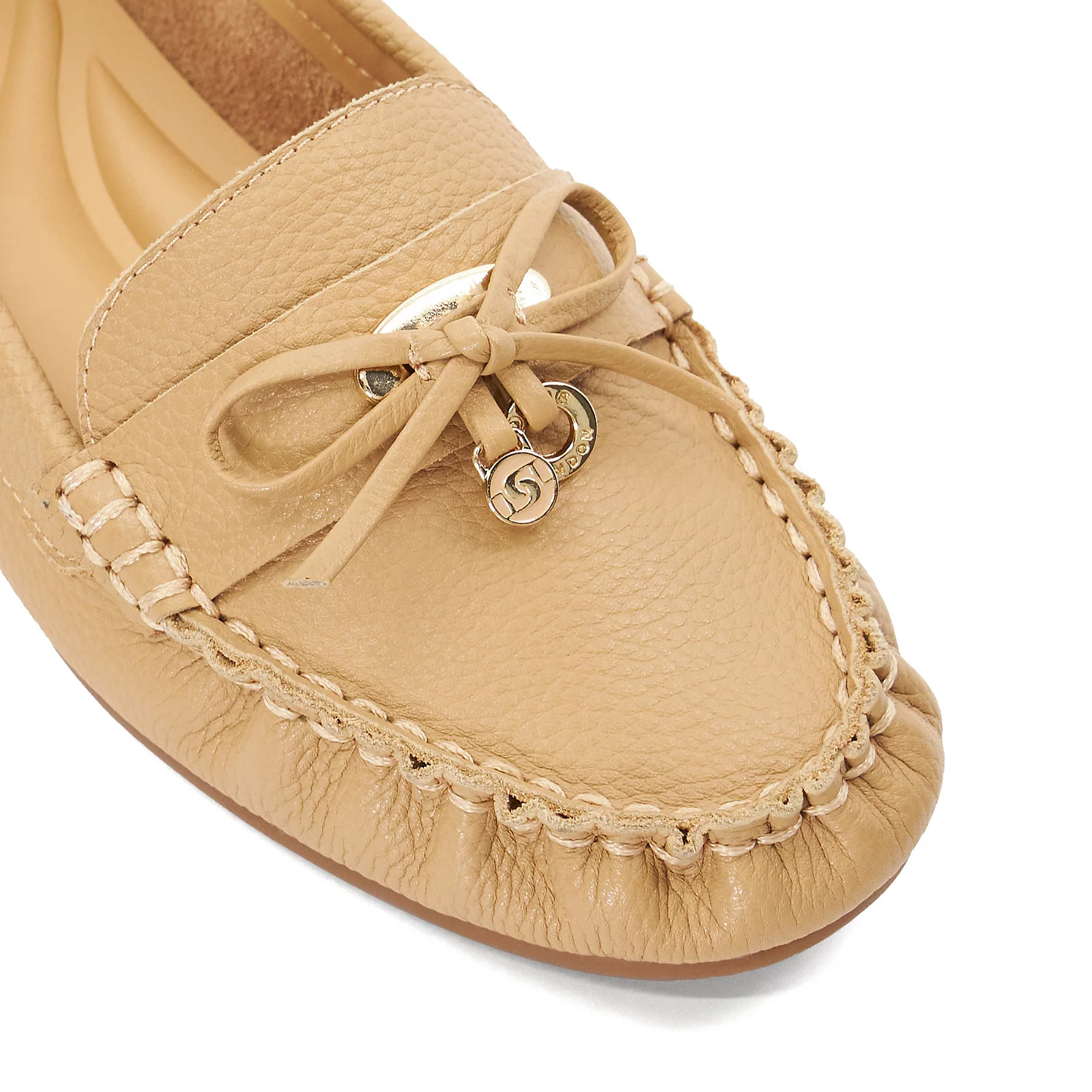 Dune London Grovers Leather Moccasin Shoe