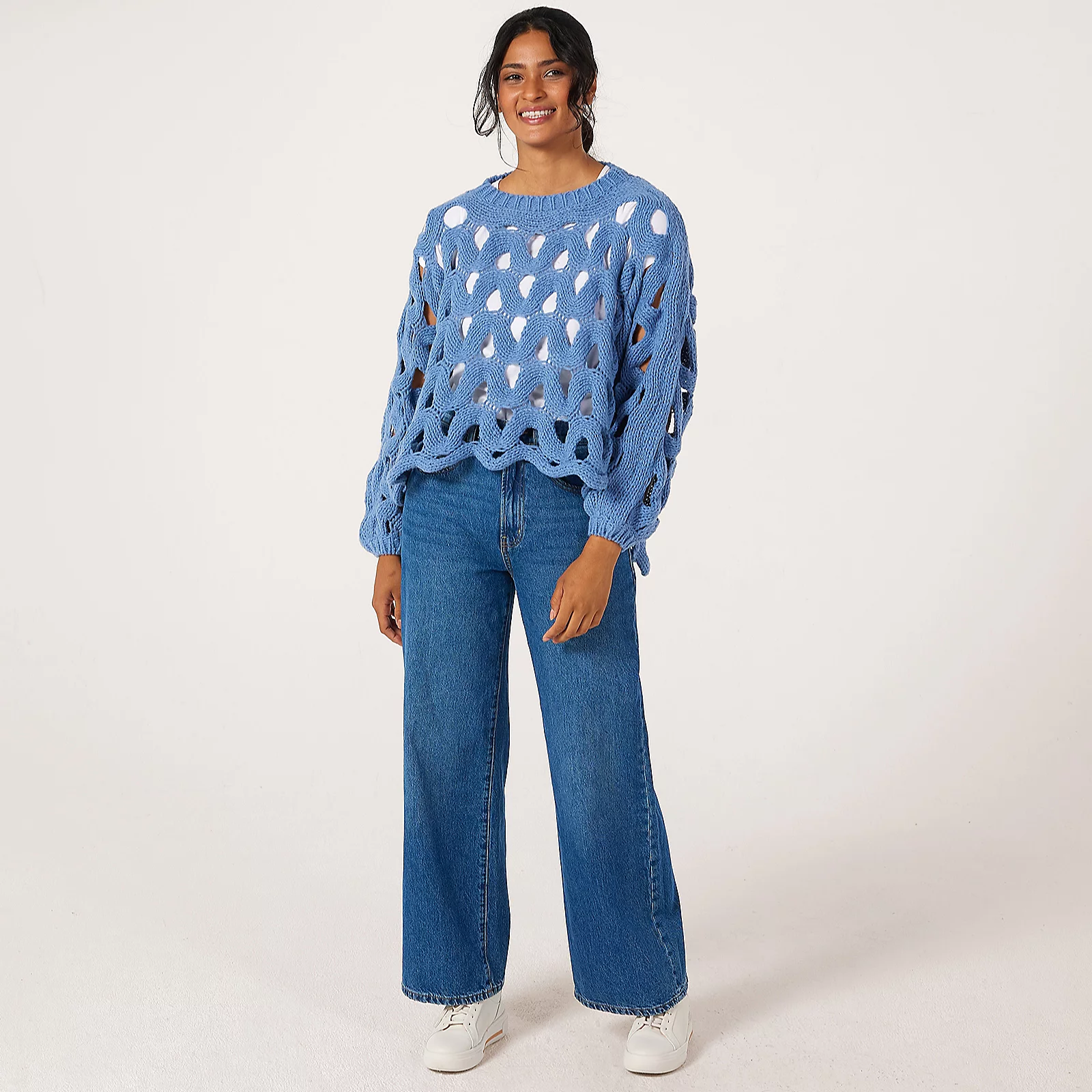 Malissa J Open Loop Knit Jumper