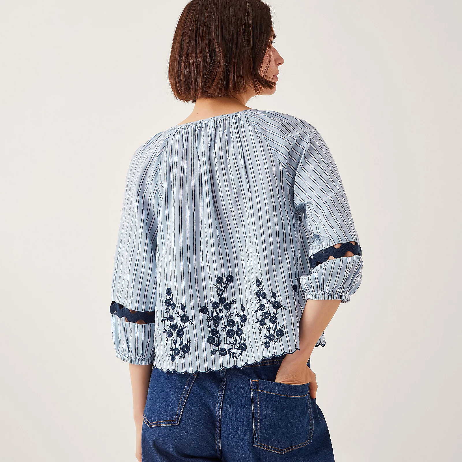 Monsoon Cara Embroidered Top