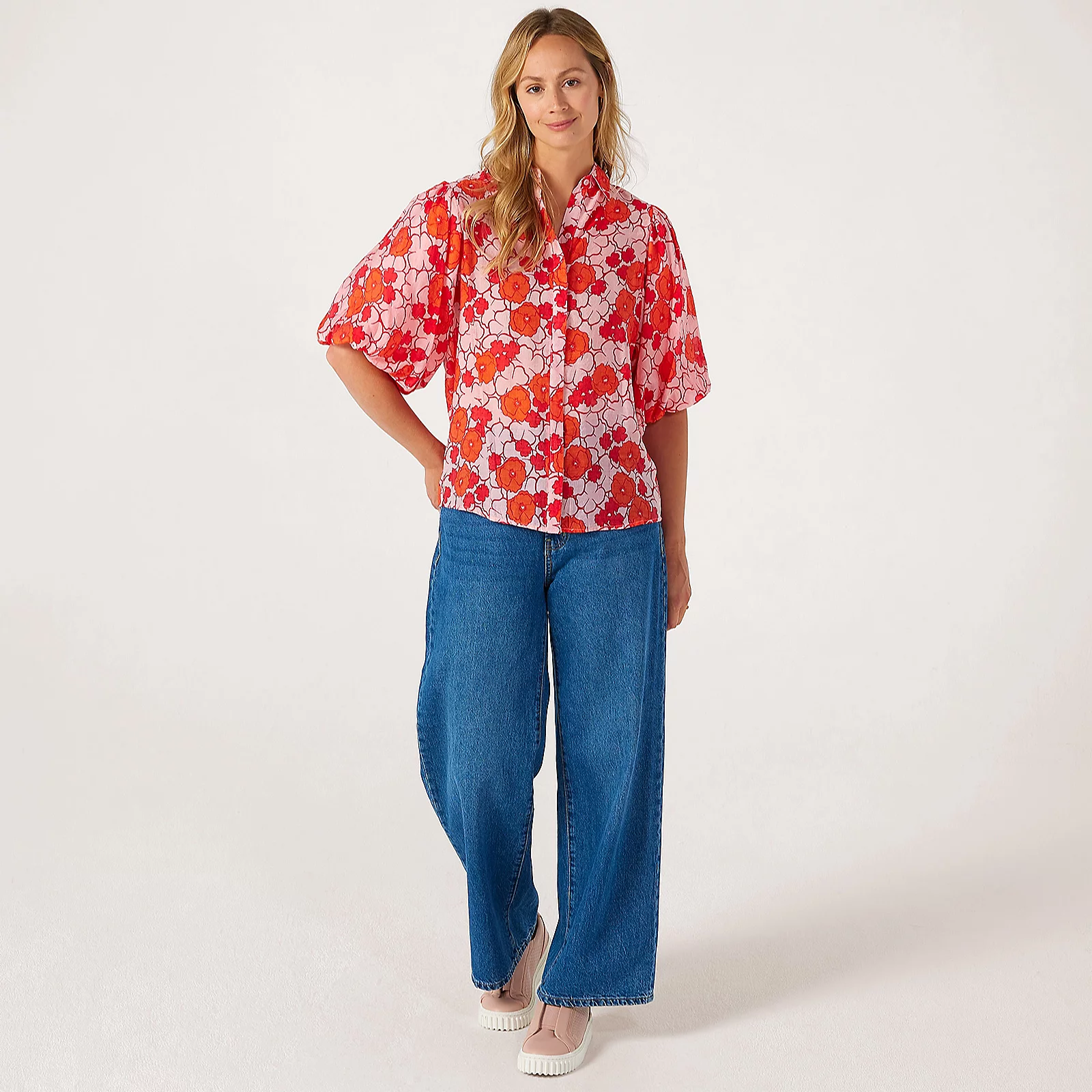 Izabel London Puff Sleeve Shirt