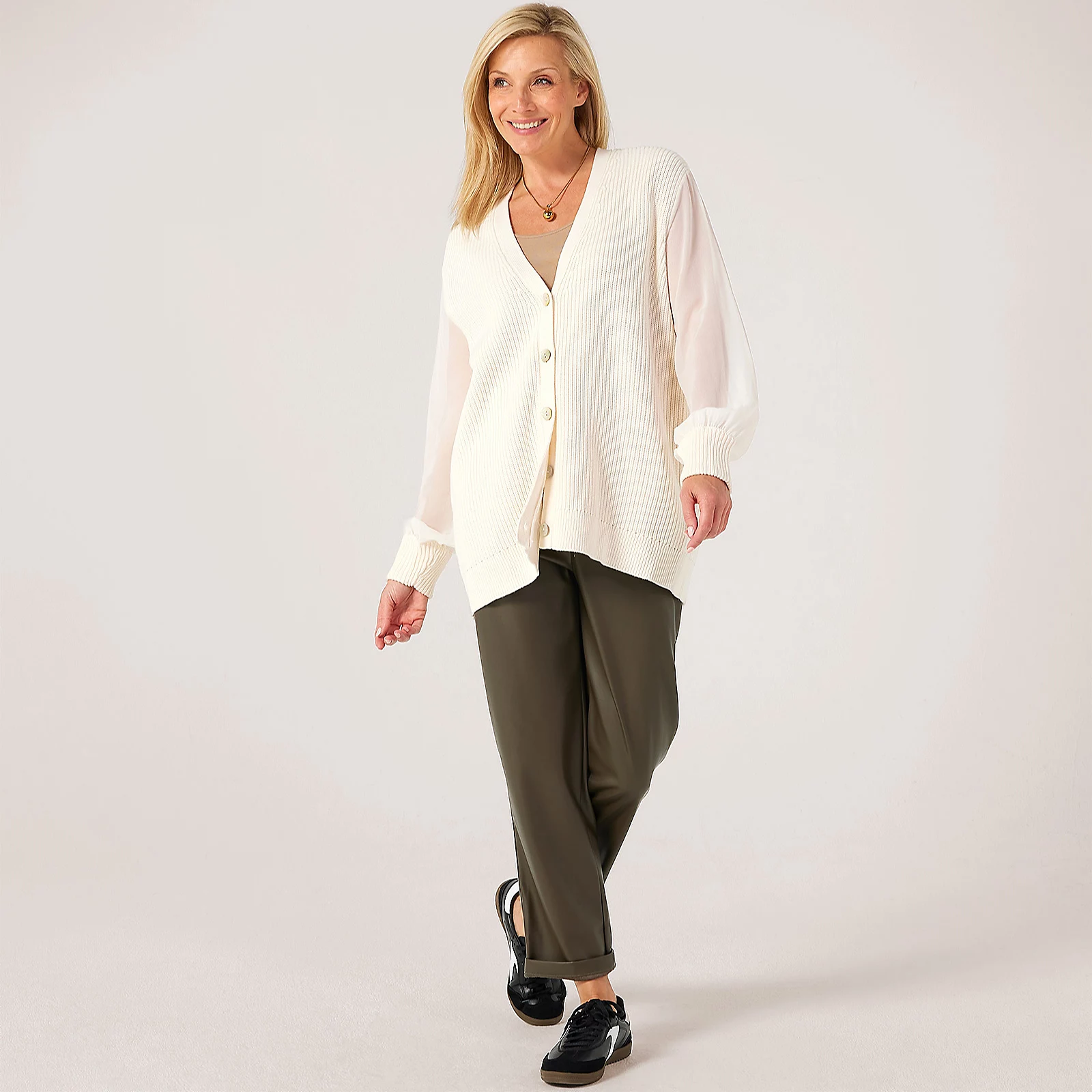 MarlaWynne Layers Cardigan With Mesh Sleeve 4 MarlaWynne Layers Cardigan With Mesh Sleeve