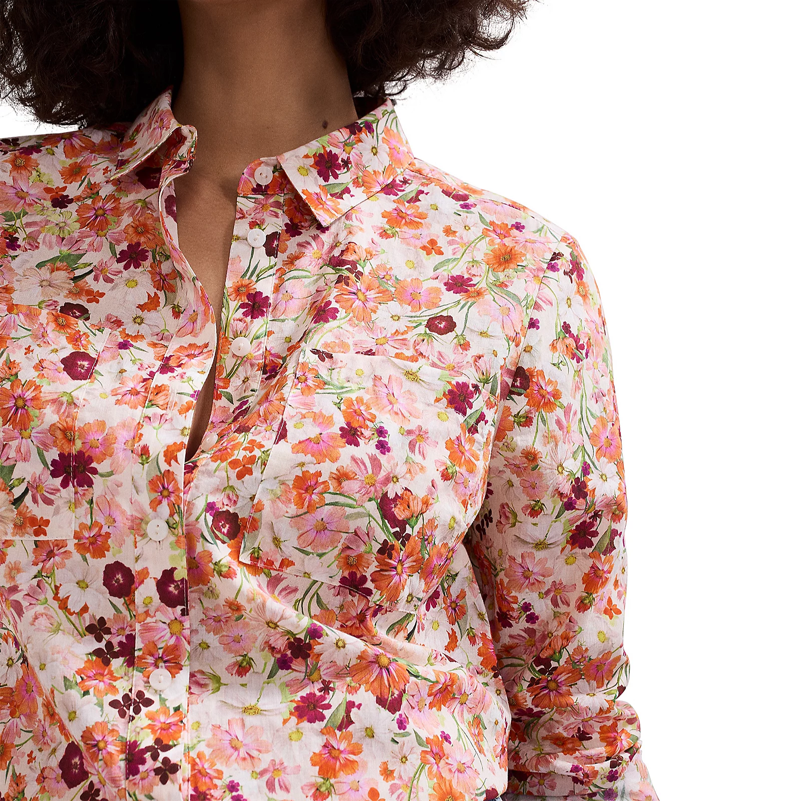 Phase Eight Maddelena Floral Printed Cotton Shirt