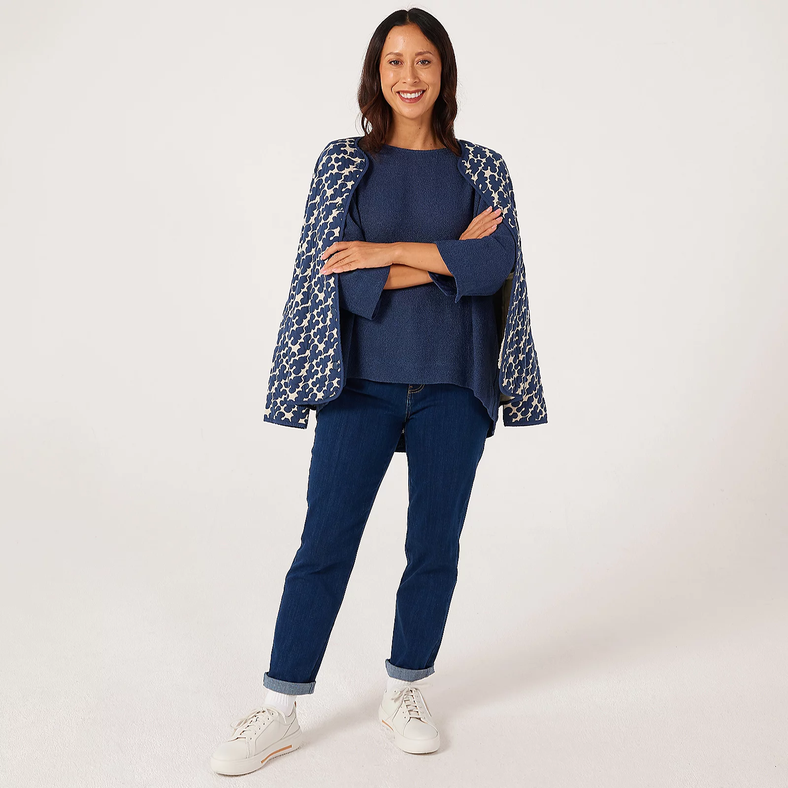 Masai Copenhagen Dovinia Boucle Knit 3/4 Sleeve Top