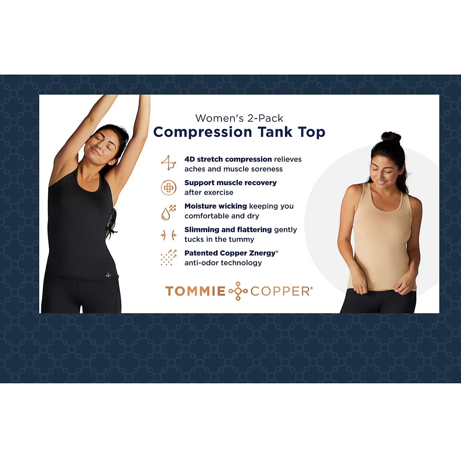Tommie Copper Set of 2 Core Compression Tank Top