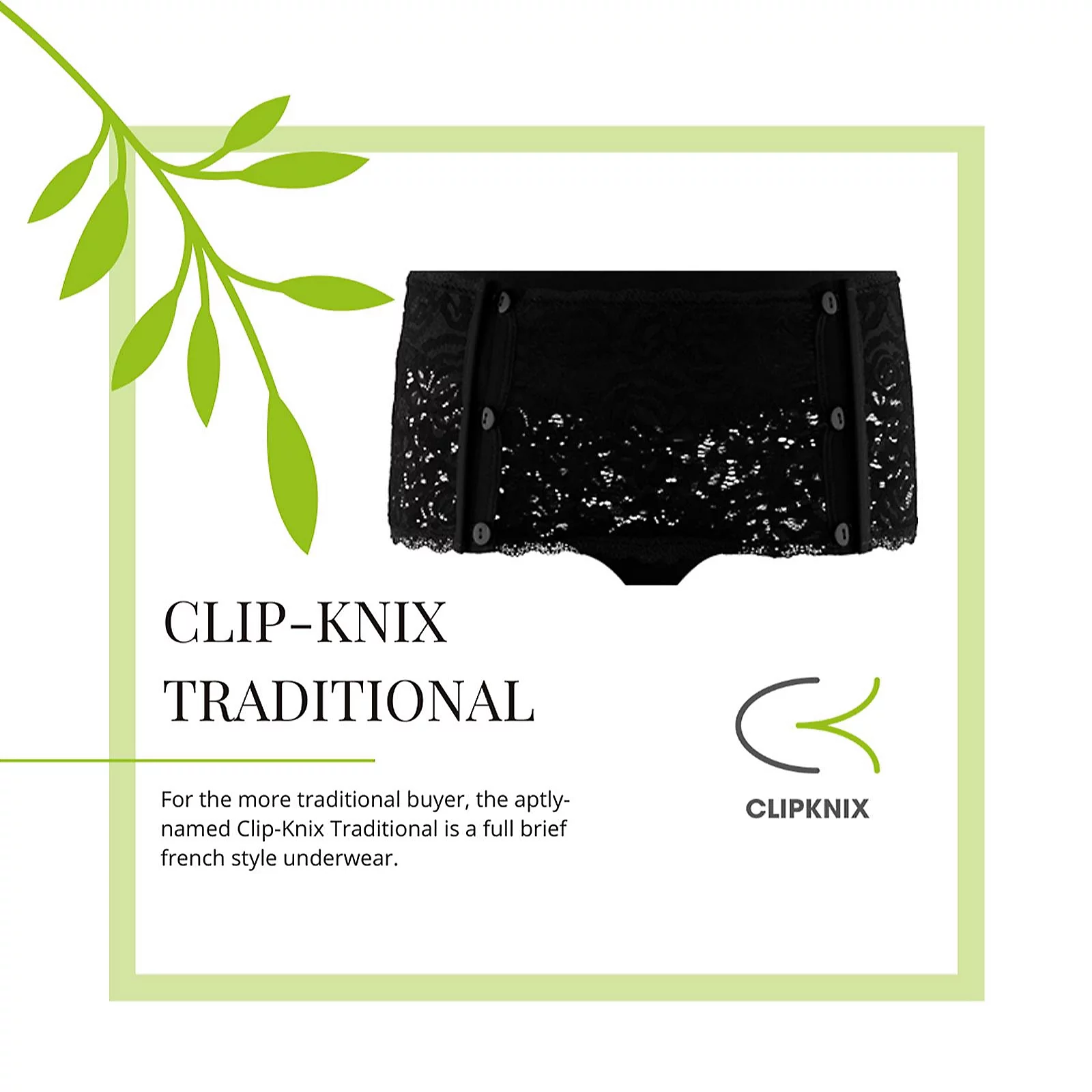 Clip-Knix Traditional Button Briefs