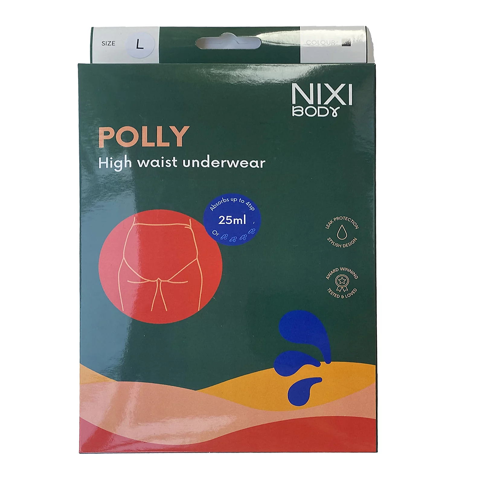 Nixi Body Washable Incontinence Period Knickers Polly High Waist Heavy Flo Duo 4 Nixi Body Washable Incontinence Period Knickers Polly High Waist Heavy Flo Duo