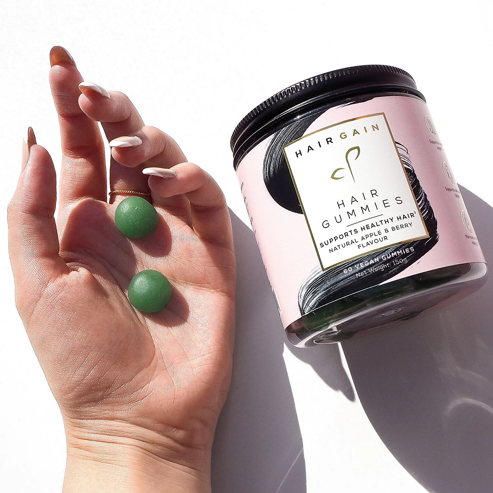 Hair Gain Gummies 3 x 60 Gummies 3 Month Supply