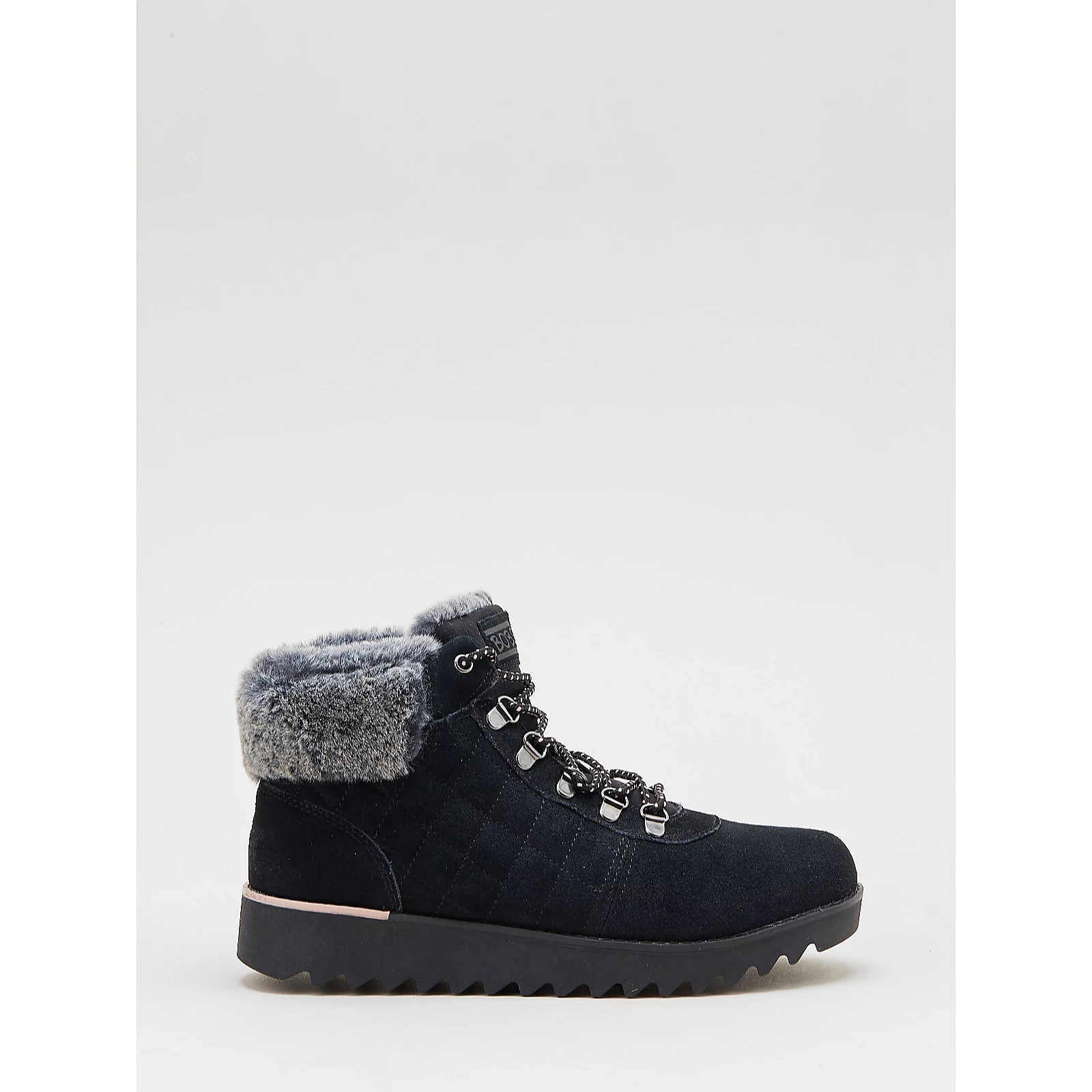 Skechers Mountain Kiss Suede Padded Fur Trim Hiker Boot