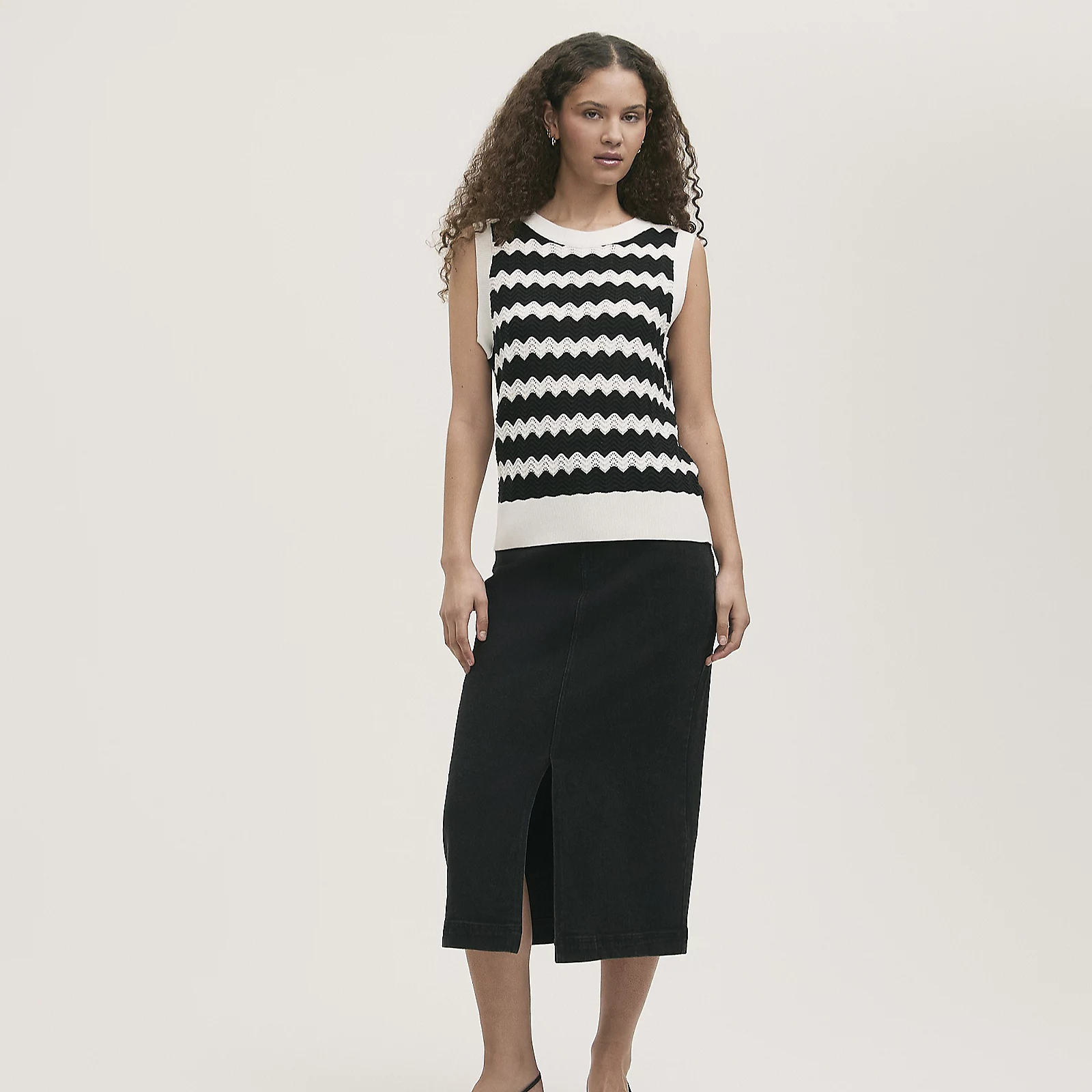 Finery London Tessa 100% Cotton Knitted Vest