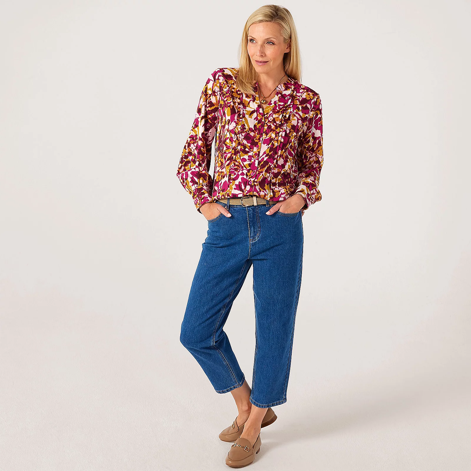 Ruth Langsford Pintuck Blouse