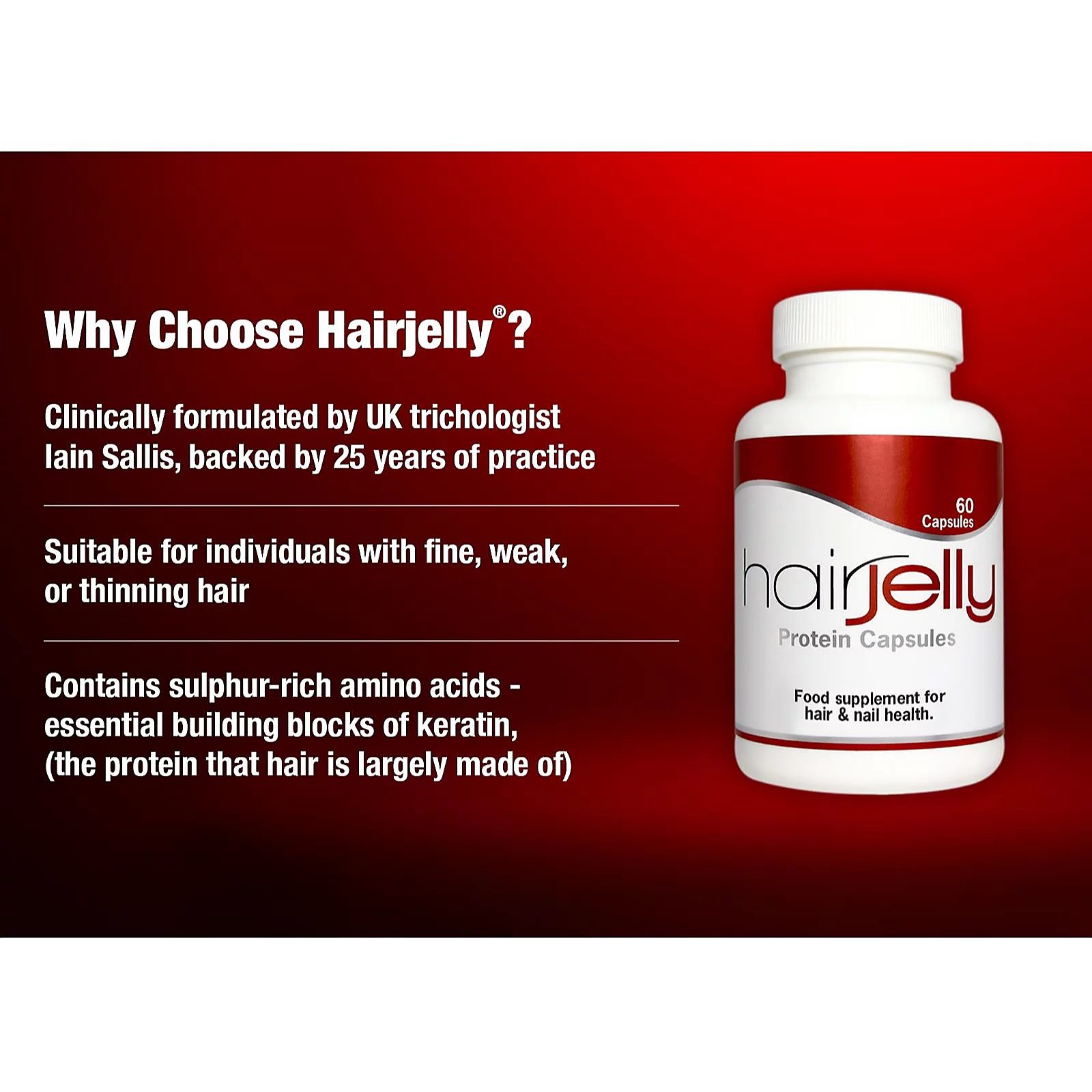 Hairmedic Hairjelly Protein Capsules 60 Capsules