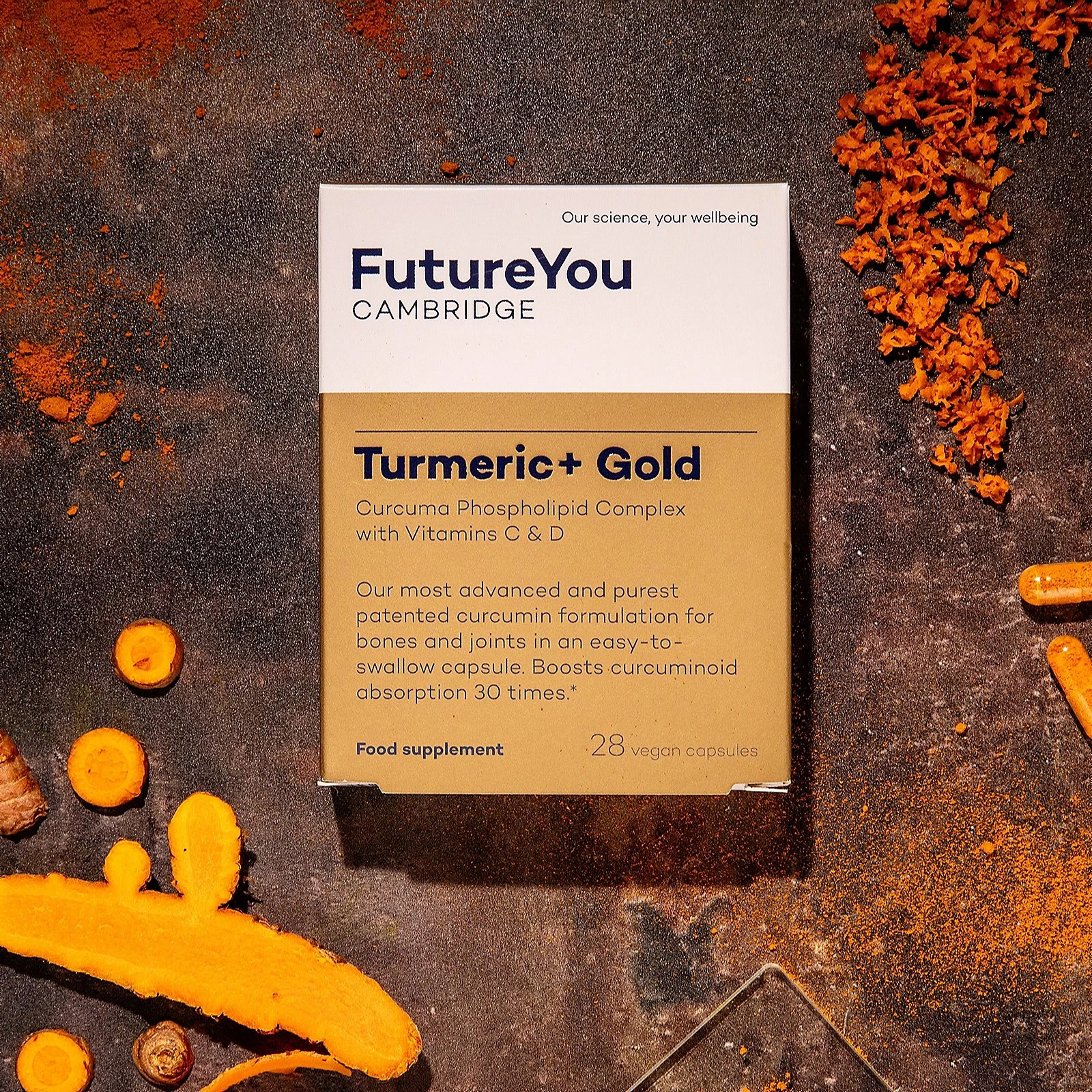 FutureYou Cambridge Turmeric+ Gold 84 Capsules 12 Week Supply
