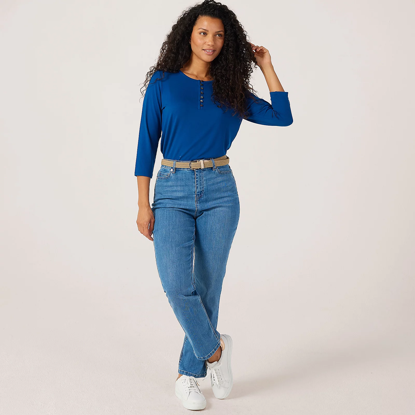 Ruth Langsford Classic Wash Straight Leg Jeans Petite