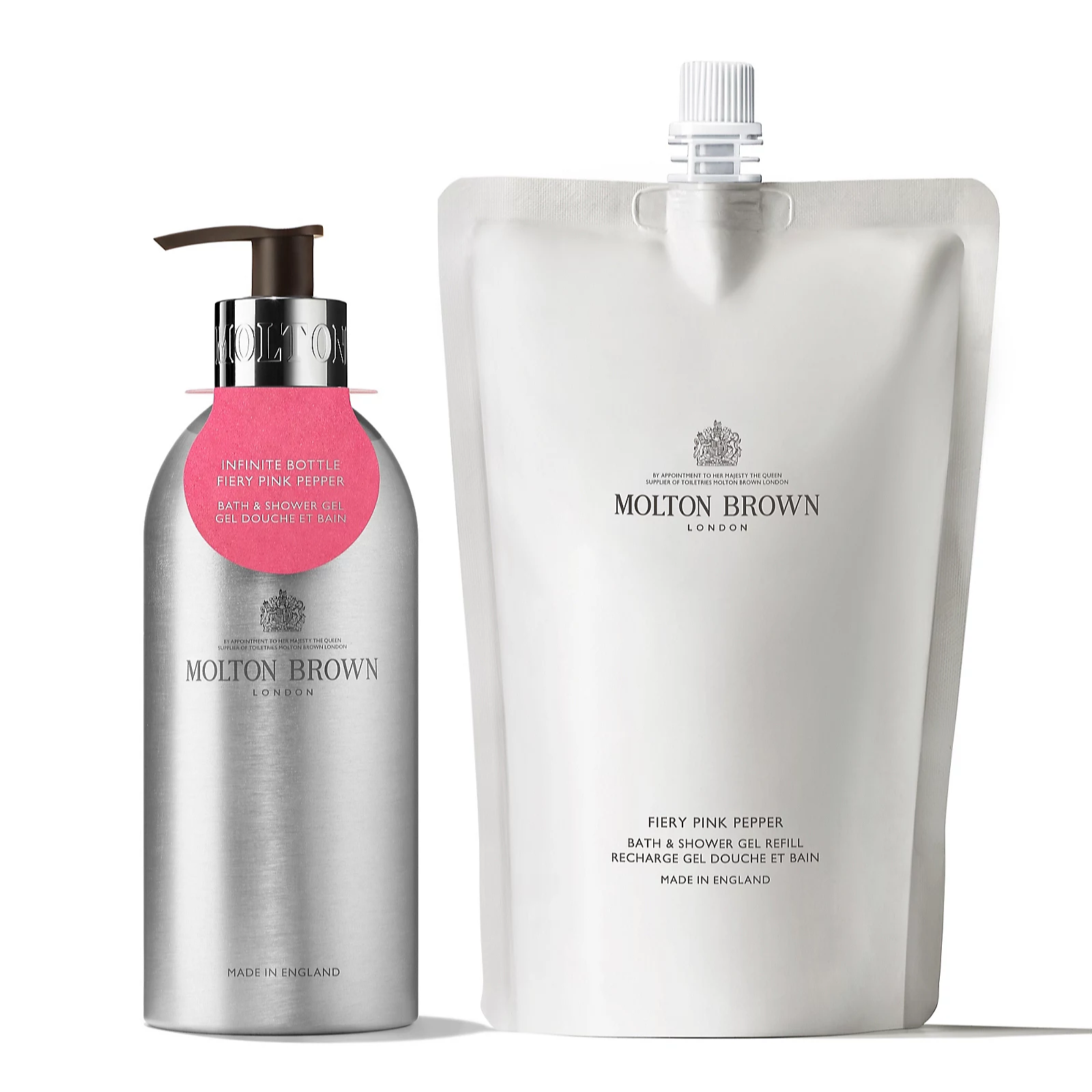 Molton Brown Infinite Bottle 400ml and Refill Duo