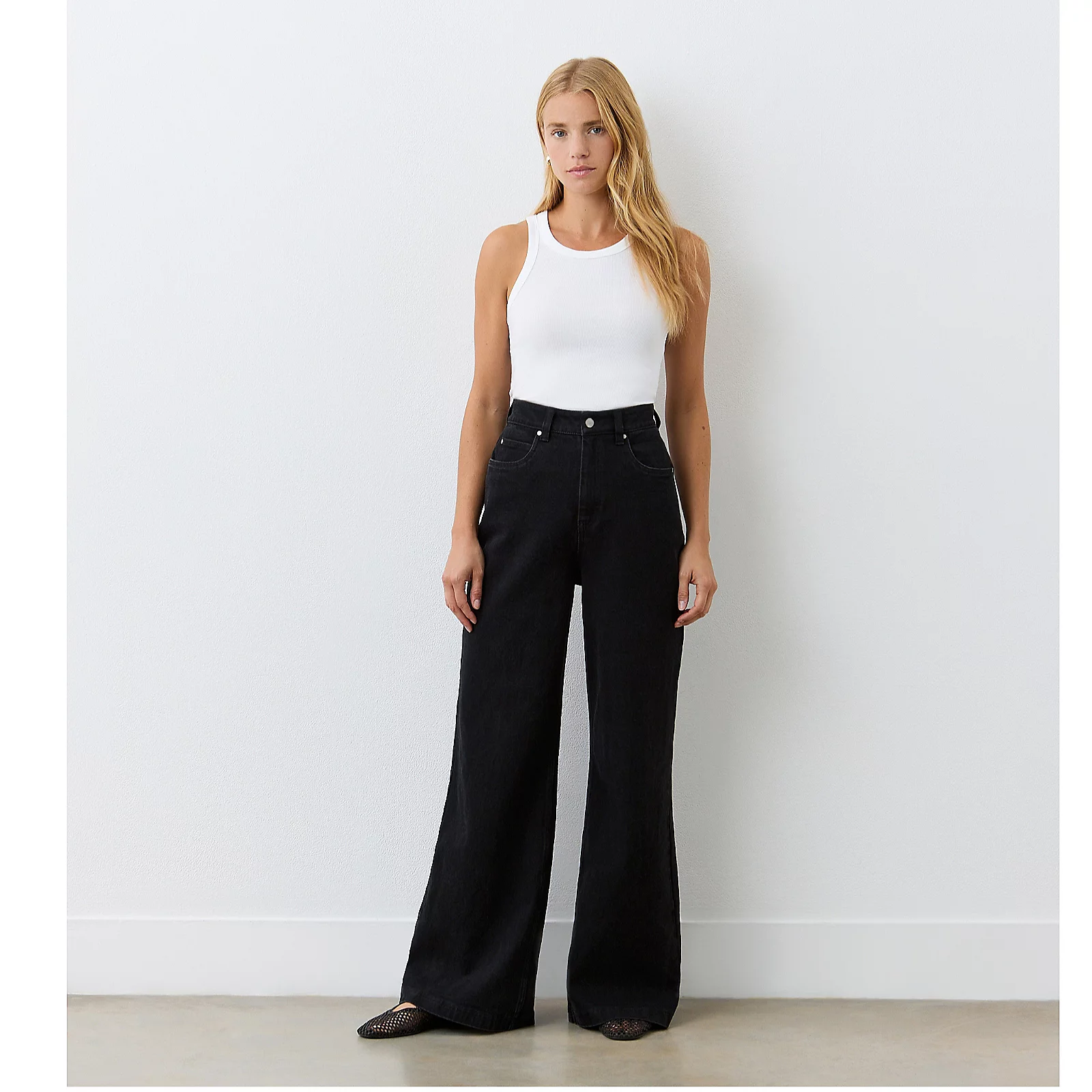 Finery London Monica Stretch Black Denim Jean Standard