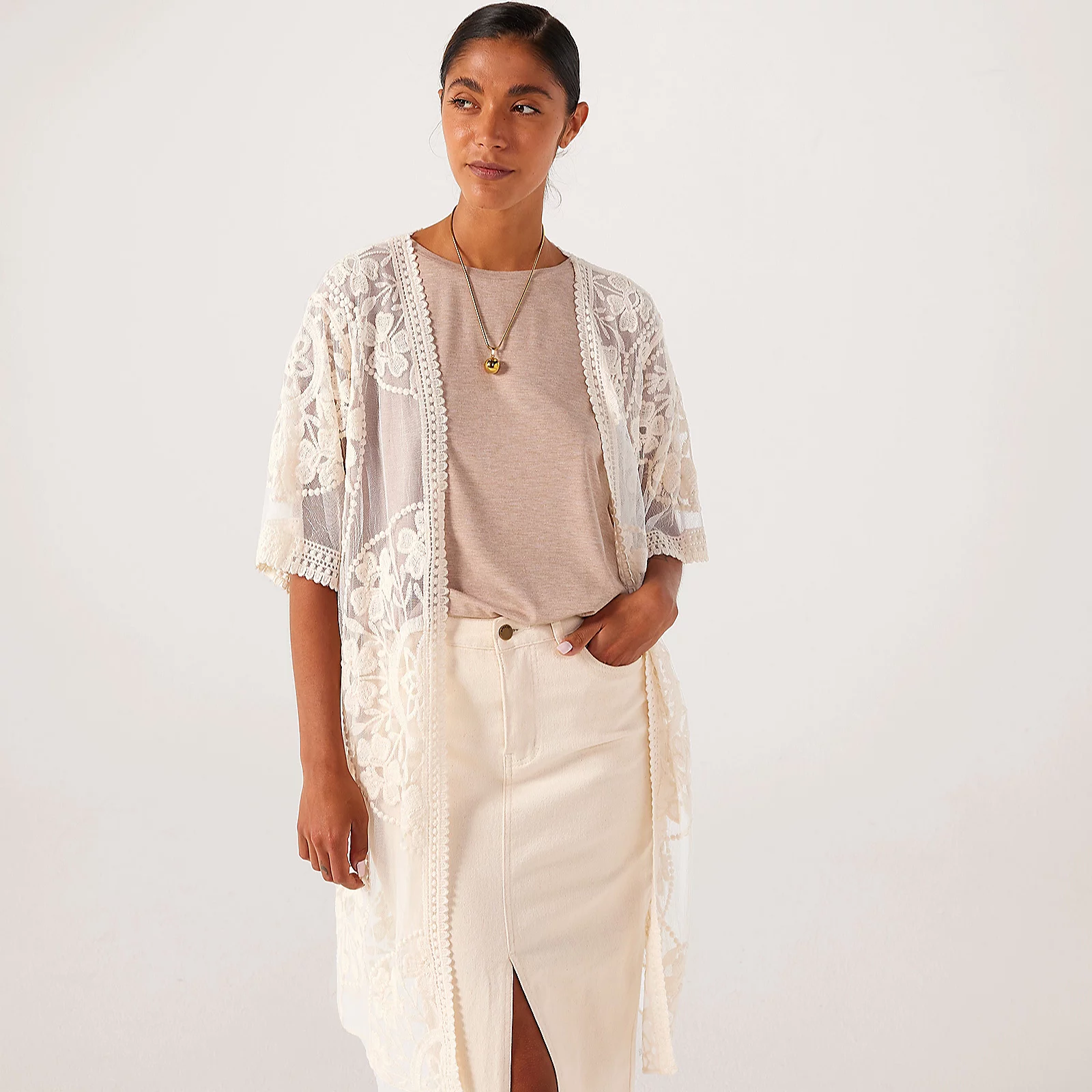 ICHI Bree Kaftan
