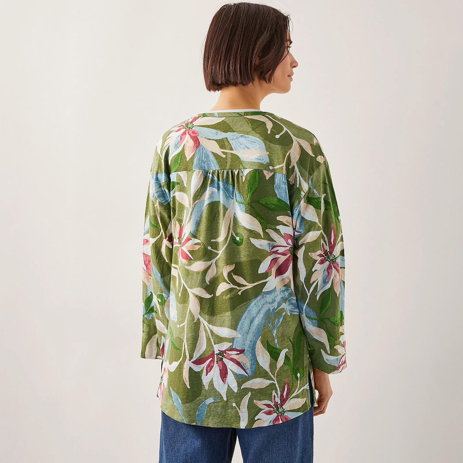 Monsoon Piper Linen Blend Cover Up