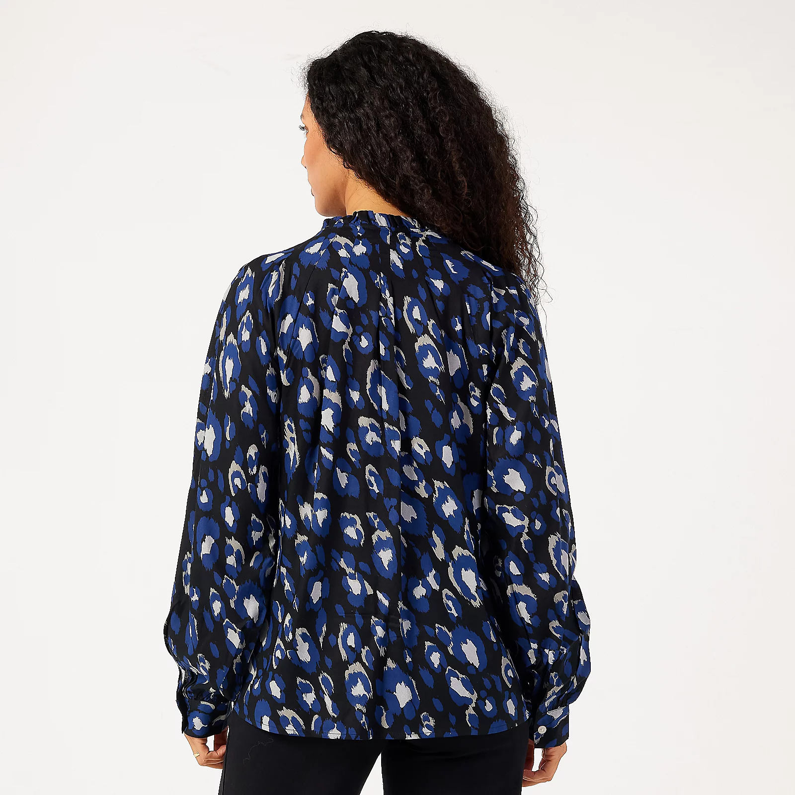 Denim & Co. Animal Print Blouse