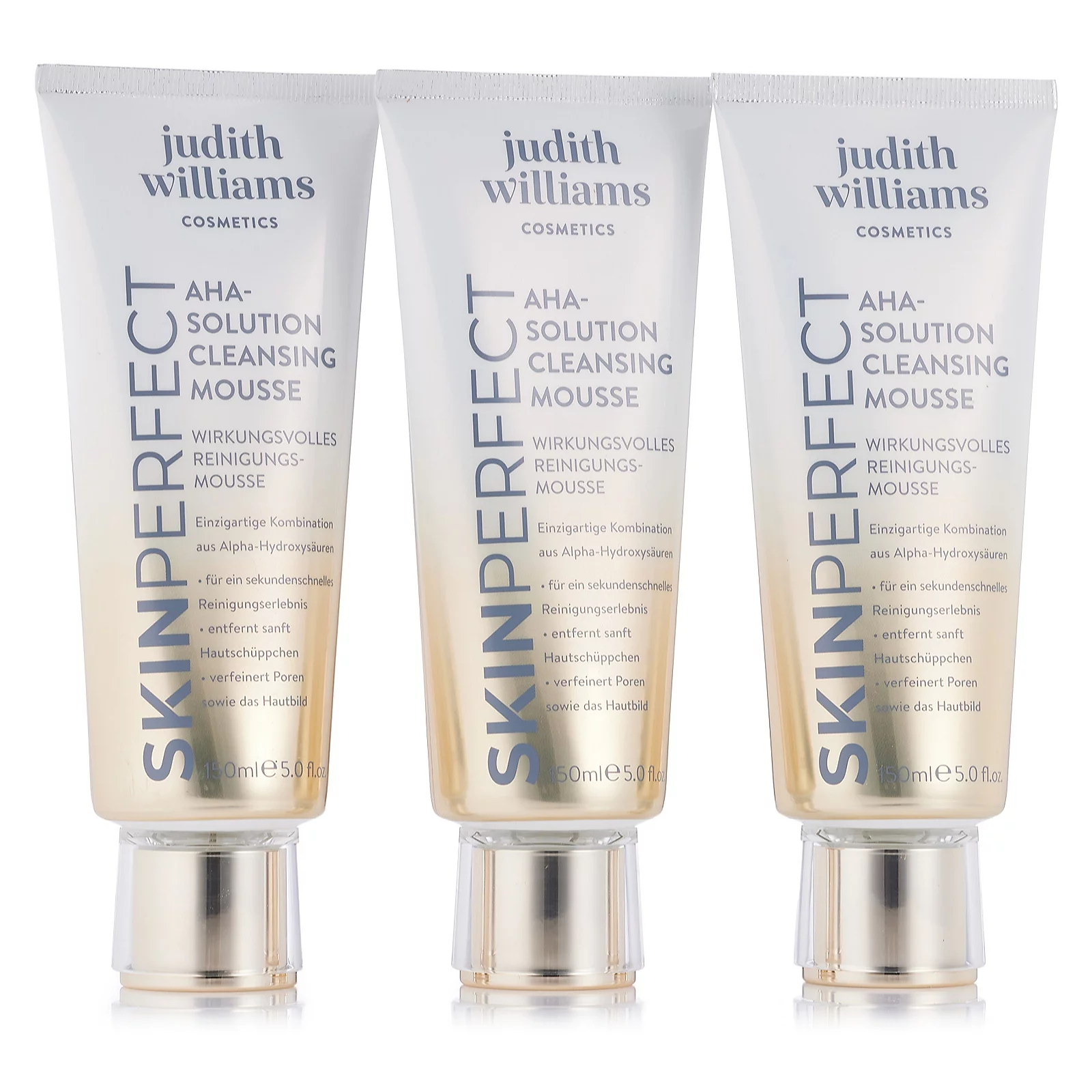 Judith Williams SkinPerfect AHA-Solution Cleansing Mousse Trio