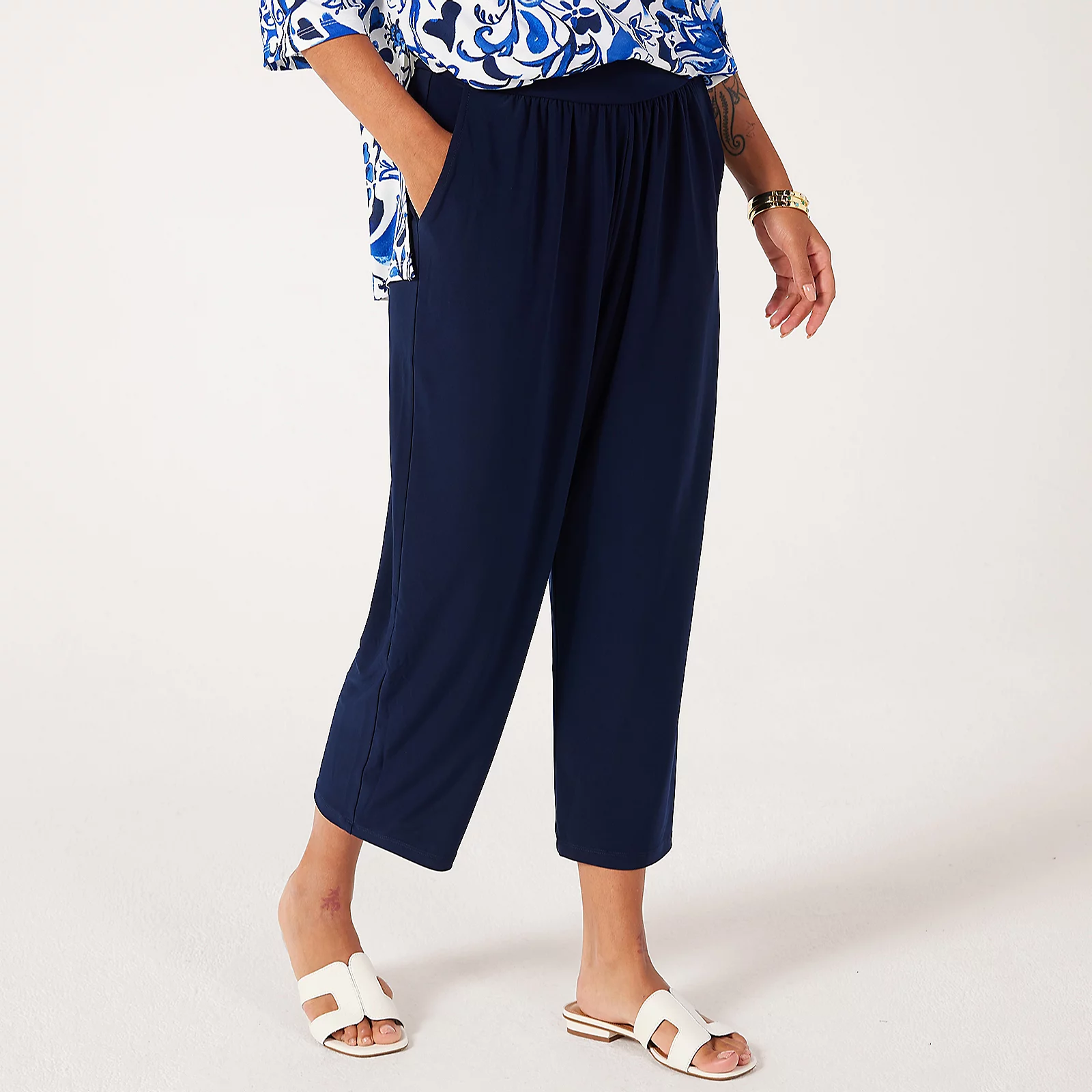Kim & Co Deluxe Brazil Jersey Relaxed Cropped Trousers 4 Kim & Co Deluxe Brazil Jersey Relaxed Cropped Trousers