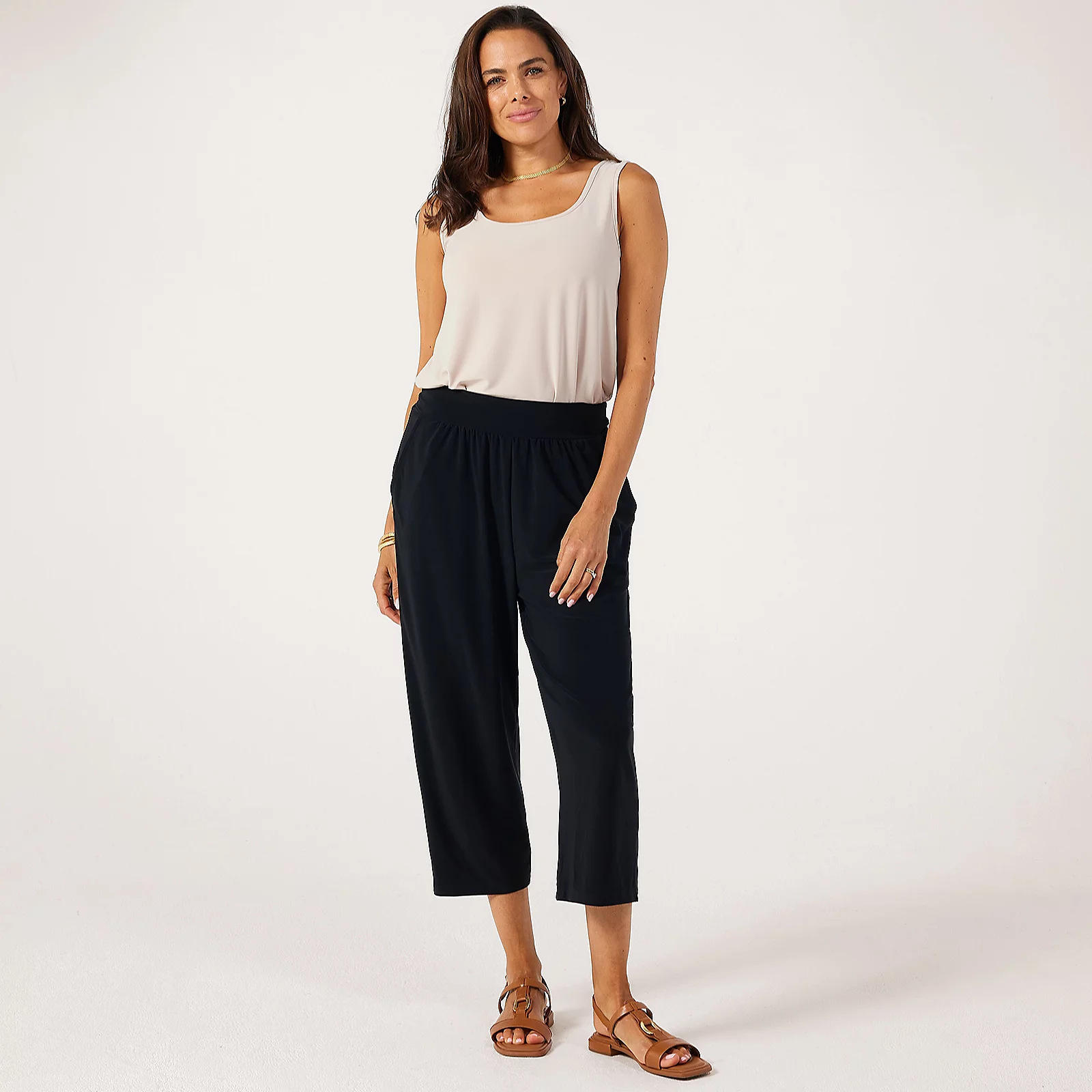 Kim & Co Deluxe Brazil Jersey Relaxed Cropped Trousers 5 Kim & Co Deluxe Brazil Jersey Relaxed Cropped Trousers