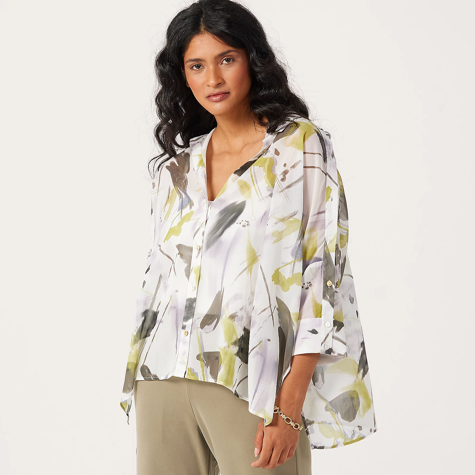 MarlaWynne Layers Chiffon Unstructured Shirt With Button Details 3 MarlaWynne Layers Chiffon Unstructured Shirt With Button Details