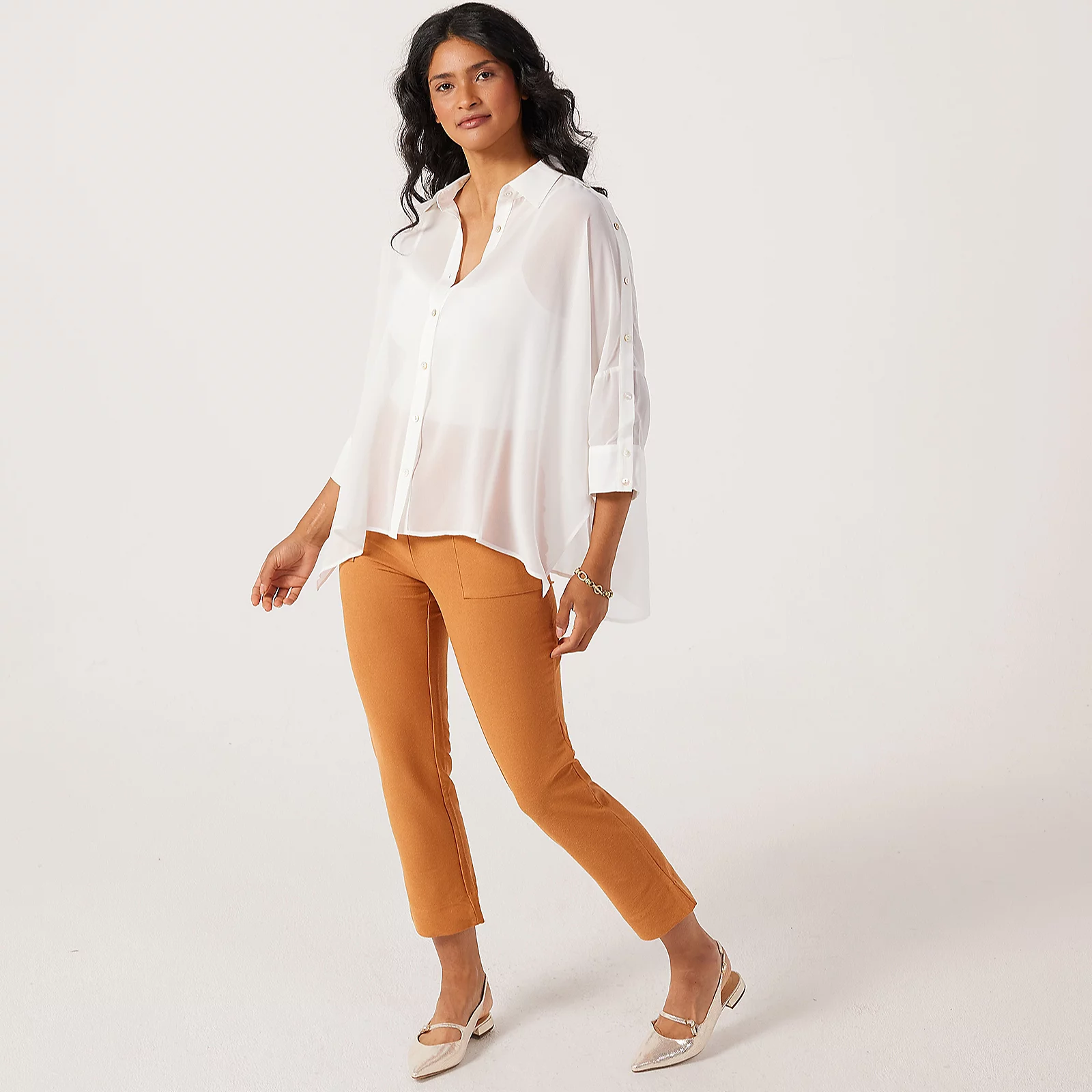 MarlaWynne Layers Chiffon Unstructured Shirt With Button Details 5 MarlaWynne Layers Chiffon Unstructured Shirt With Button Details