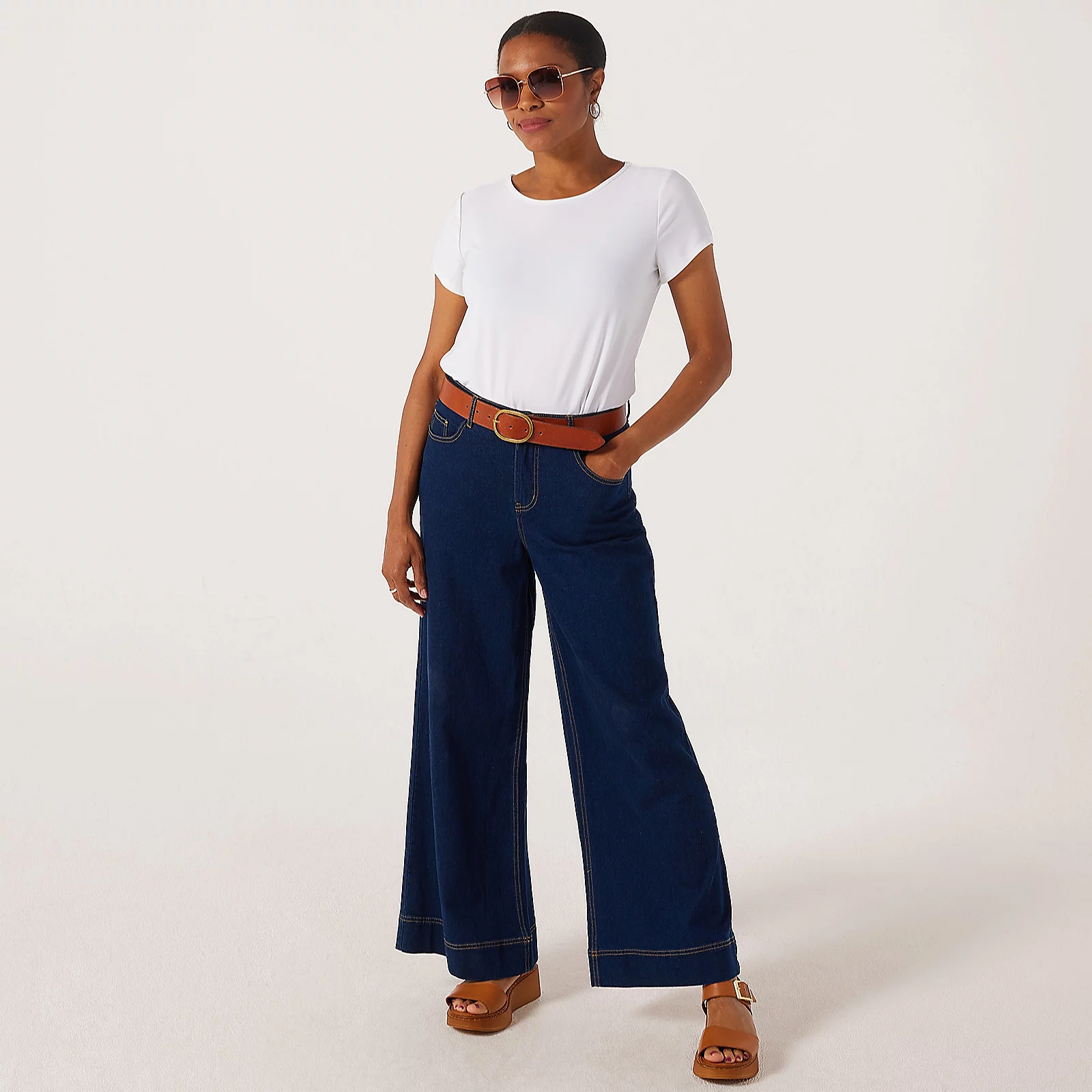 Kim & Co Brazil Jersey Basic T-Shirt