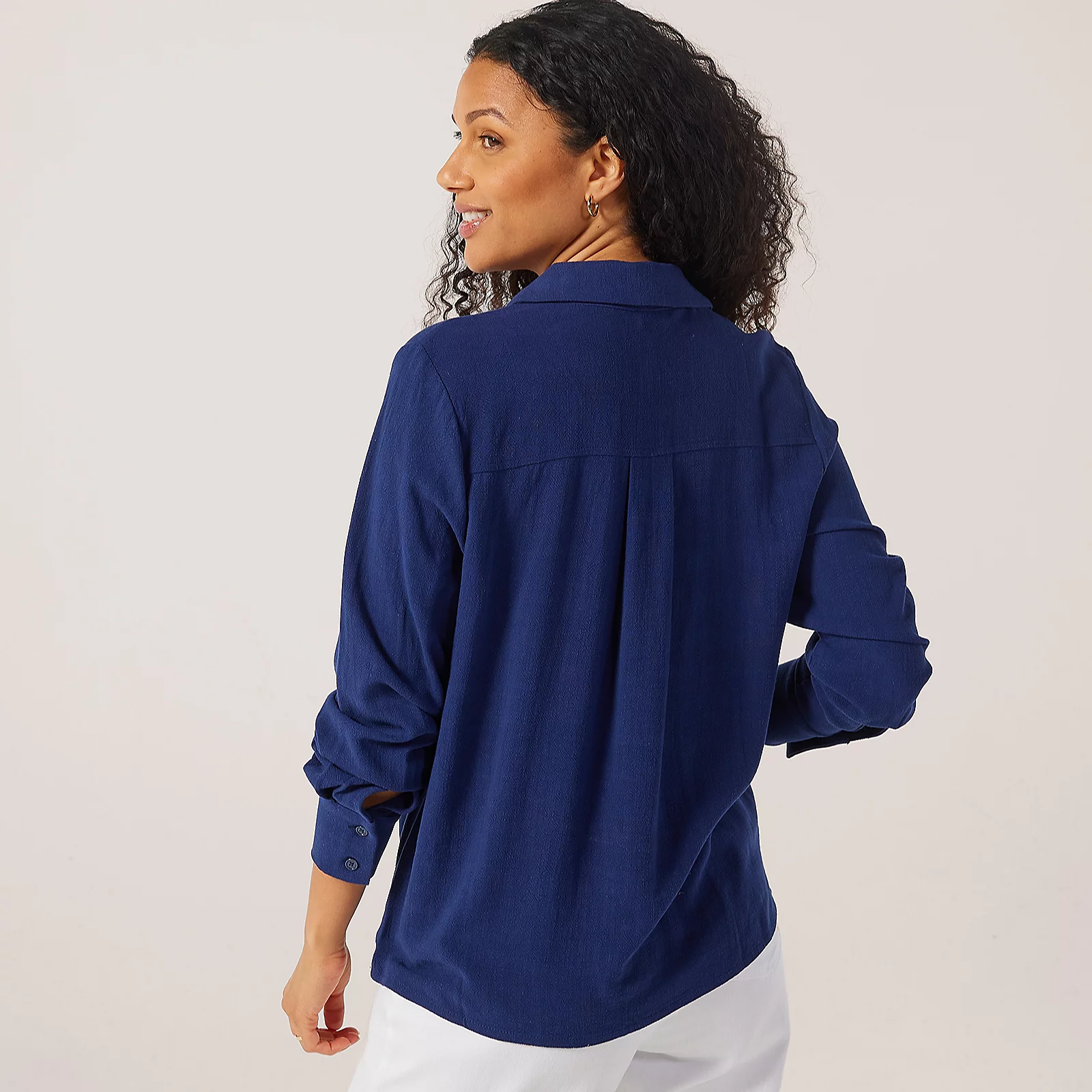 Ruth Langsford Plain Linen Blend Shirt 4 Ruth Langsford Plain Linen Blend Shirt