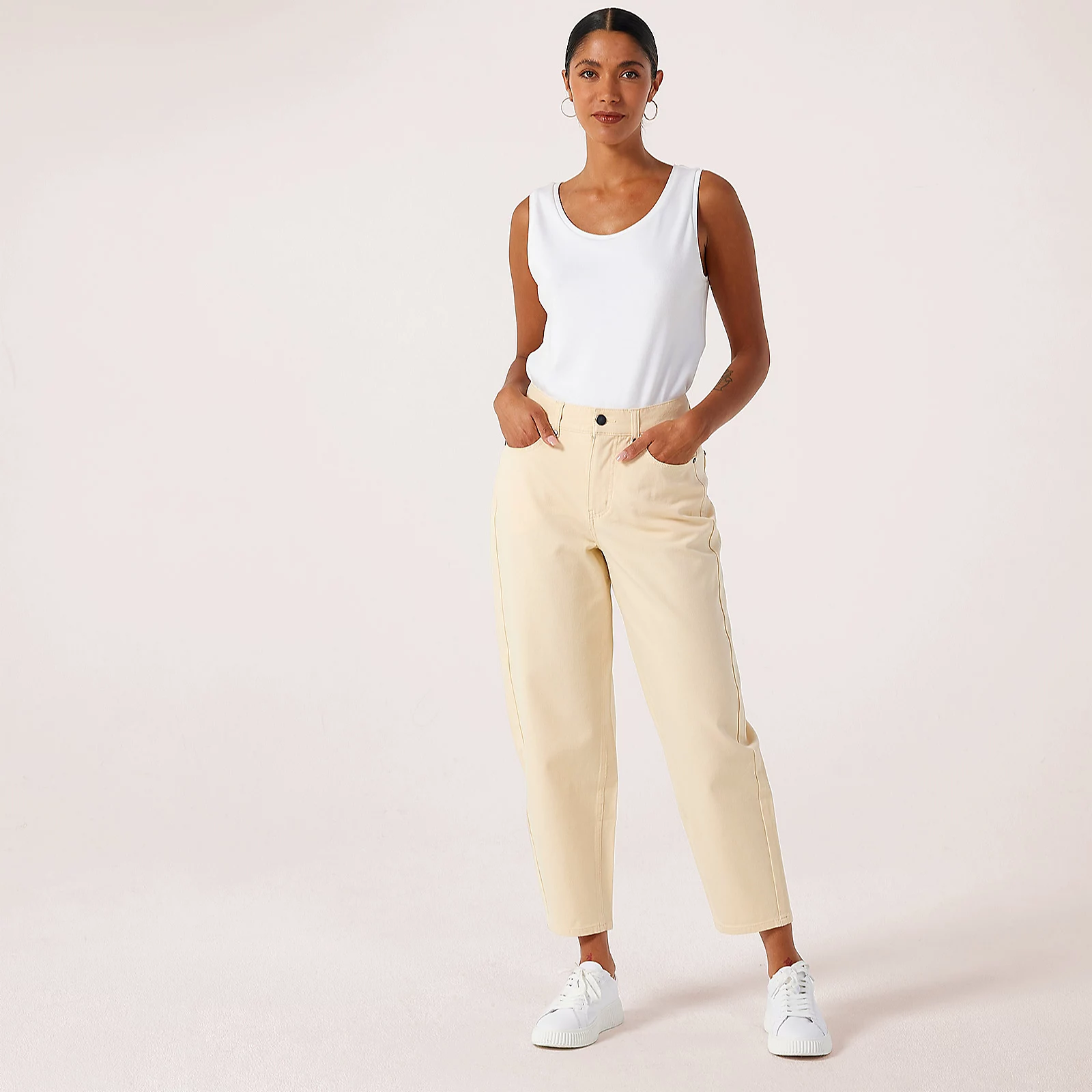 Ben De Lisi Twill Barrel Leg Jean Standard