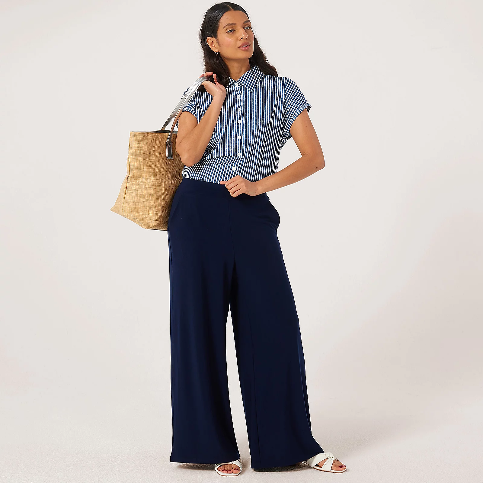Kim & Co Deluxe Brazil Jersey Palazzo Standard Trousers