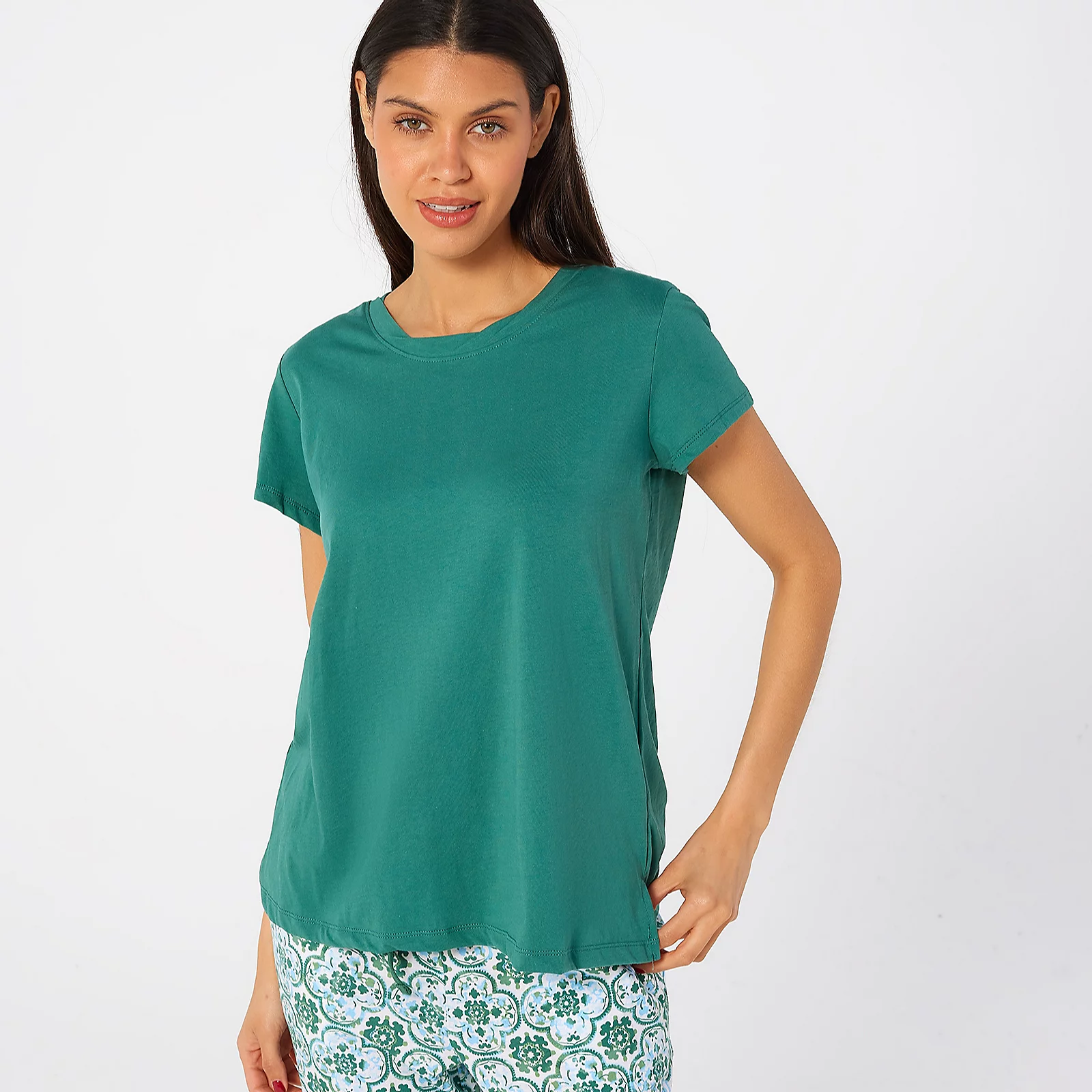 Carole Hochman 100% Cotton Scoop Neck PJ Set
