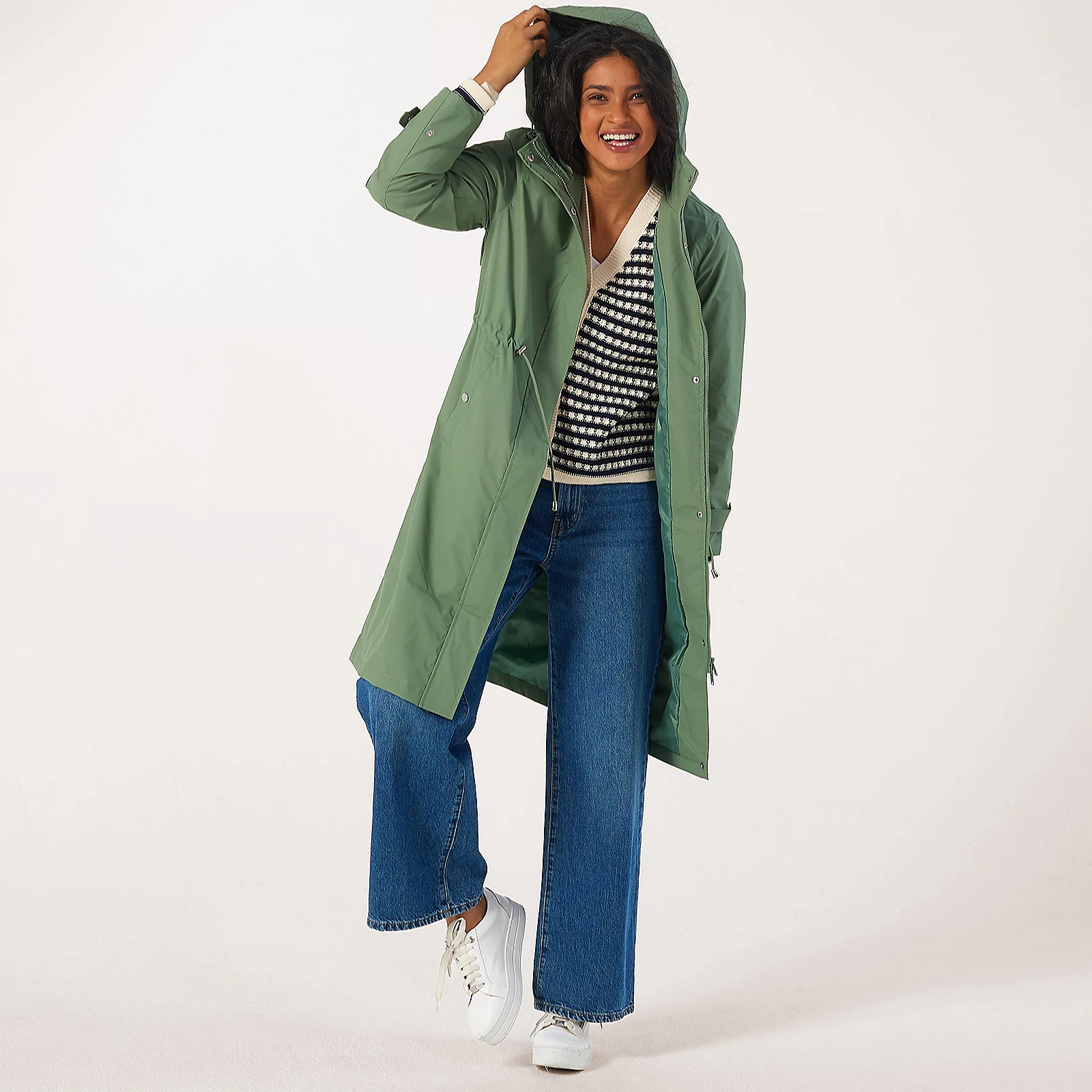 Centigrade Lightweight Long Parka With Hood