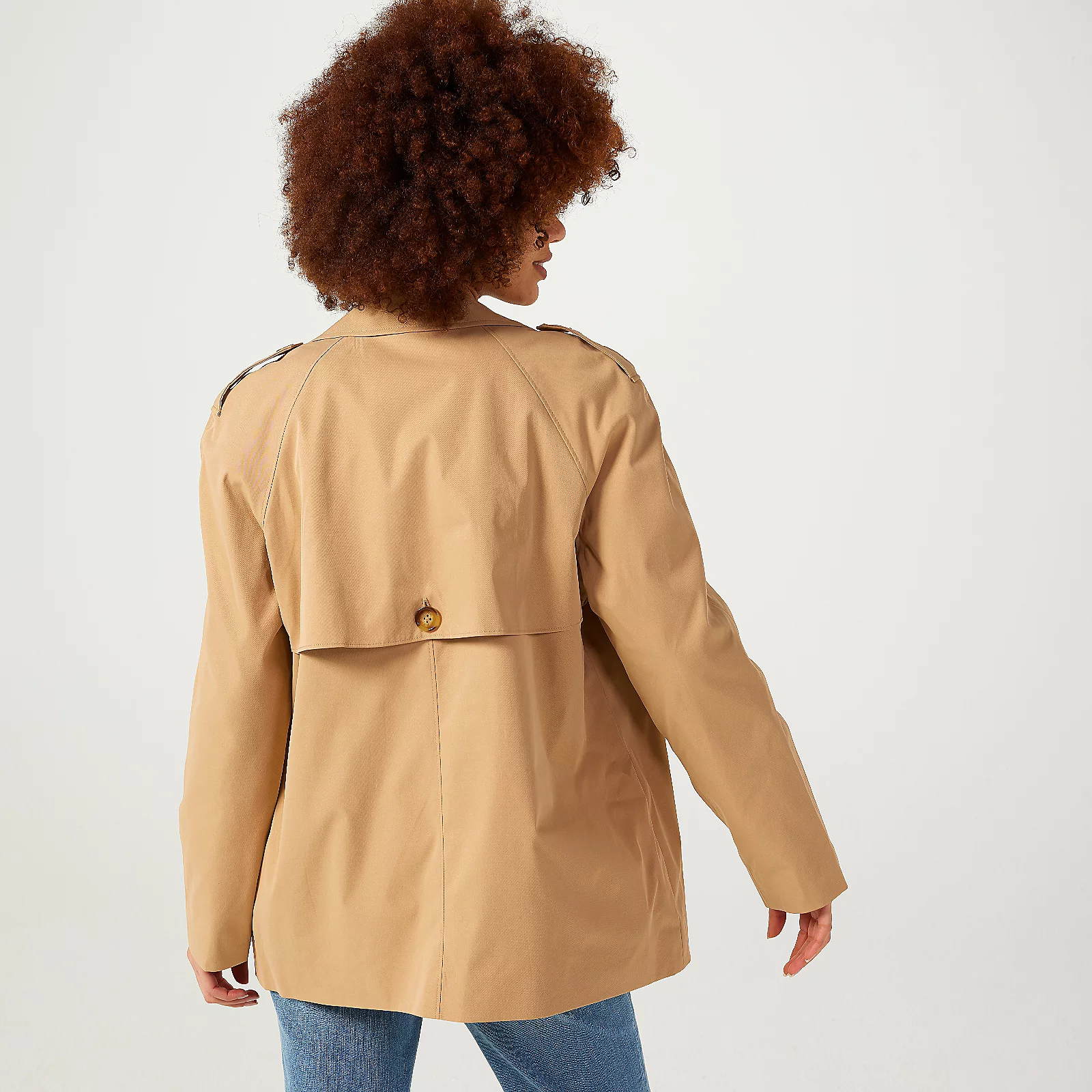 Centigrade Short Double Breasted Trench Coat