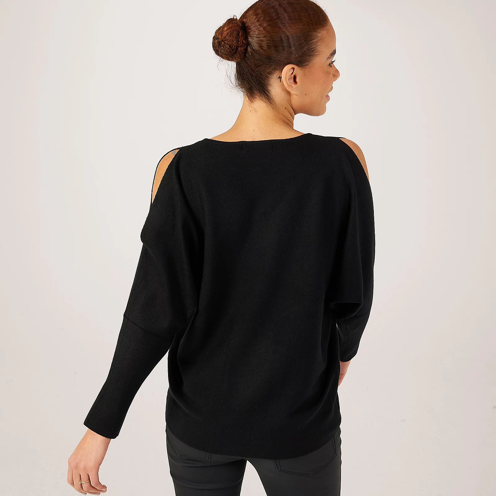 Frank Usher Cold Shoulder Knit Jumper with Stone Details 4 Frank Usher Cold Shoulder Knit Jumper with Stone Details