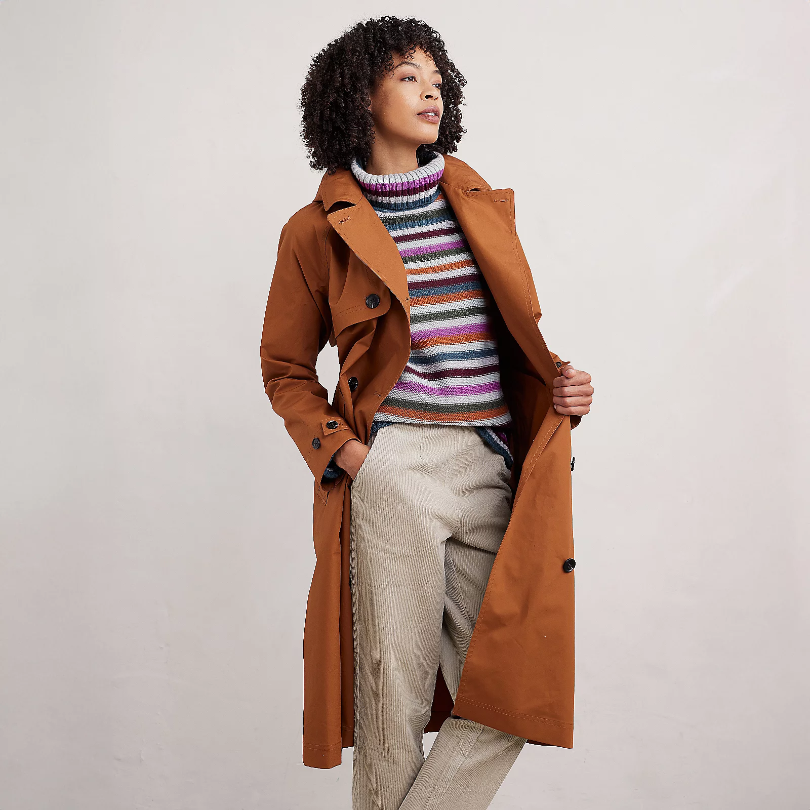 Seasalt Cornwall Penweathers Waterproof Trench Coat