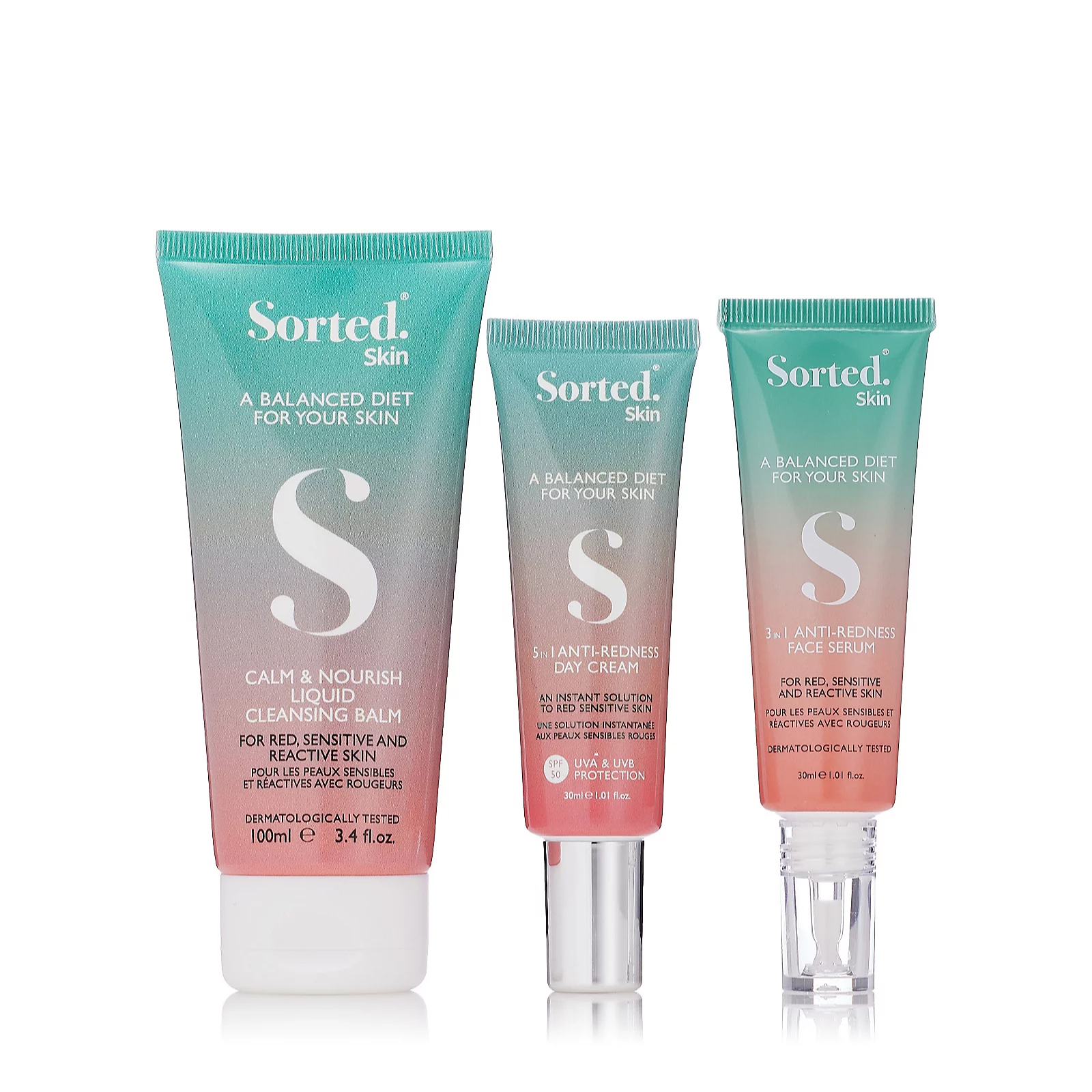 Sorted Skin 3 Piece Anti Redness Skin Collection