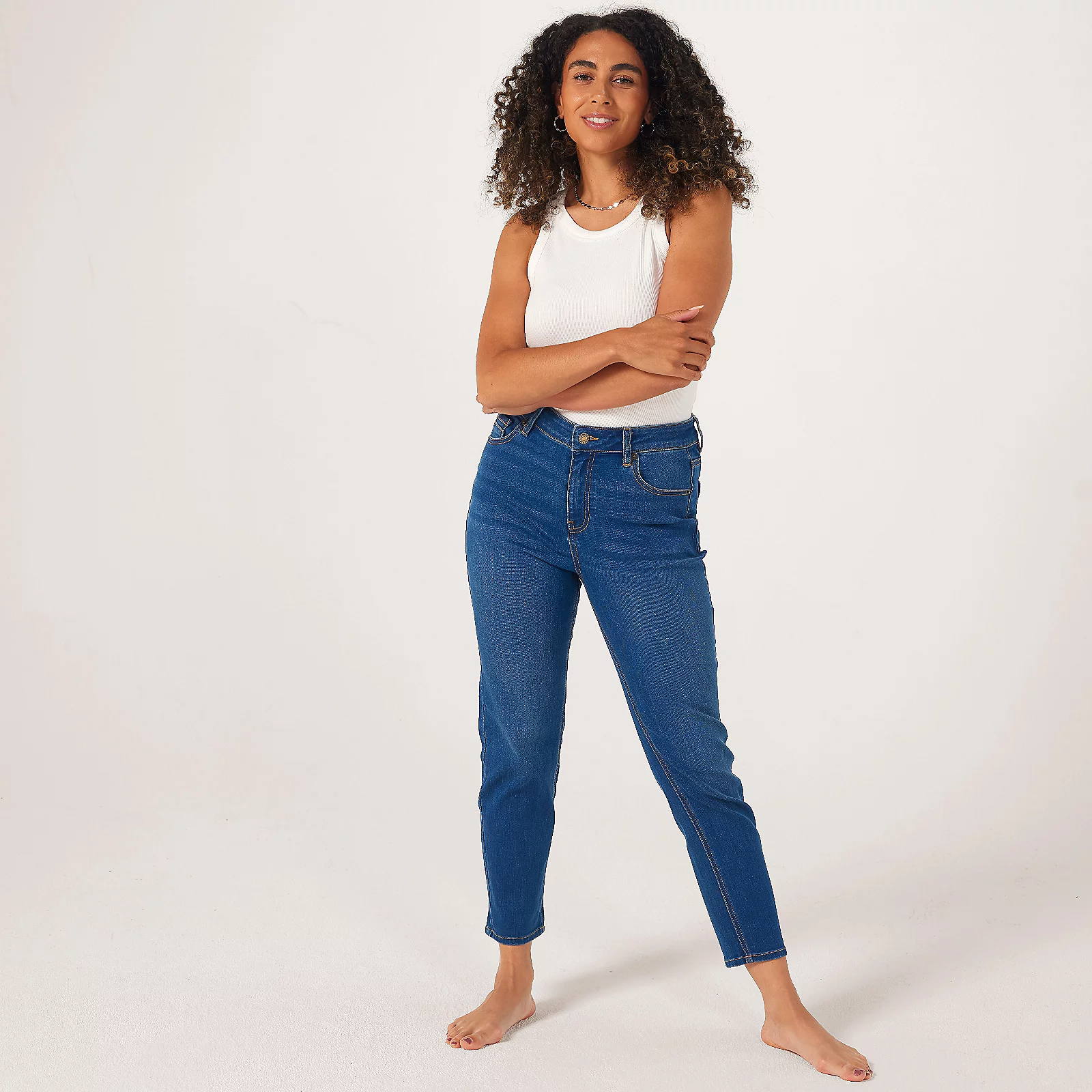 Dannii Minogue Mid Rise Slim Denim Jean Petite