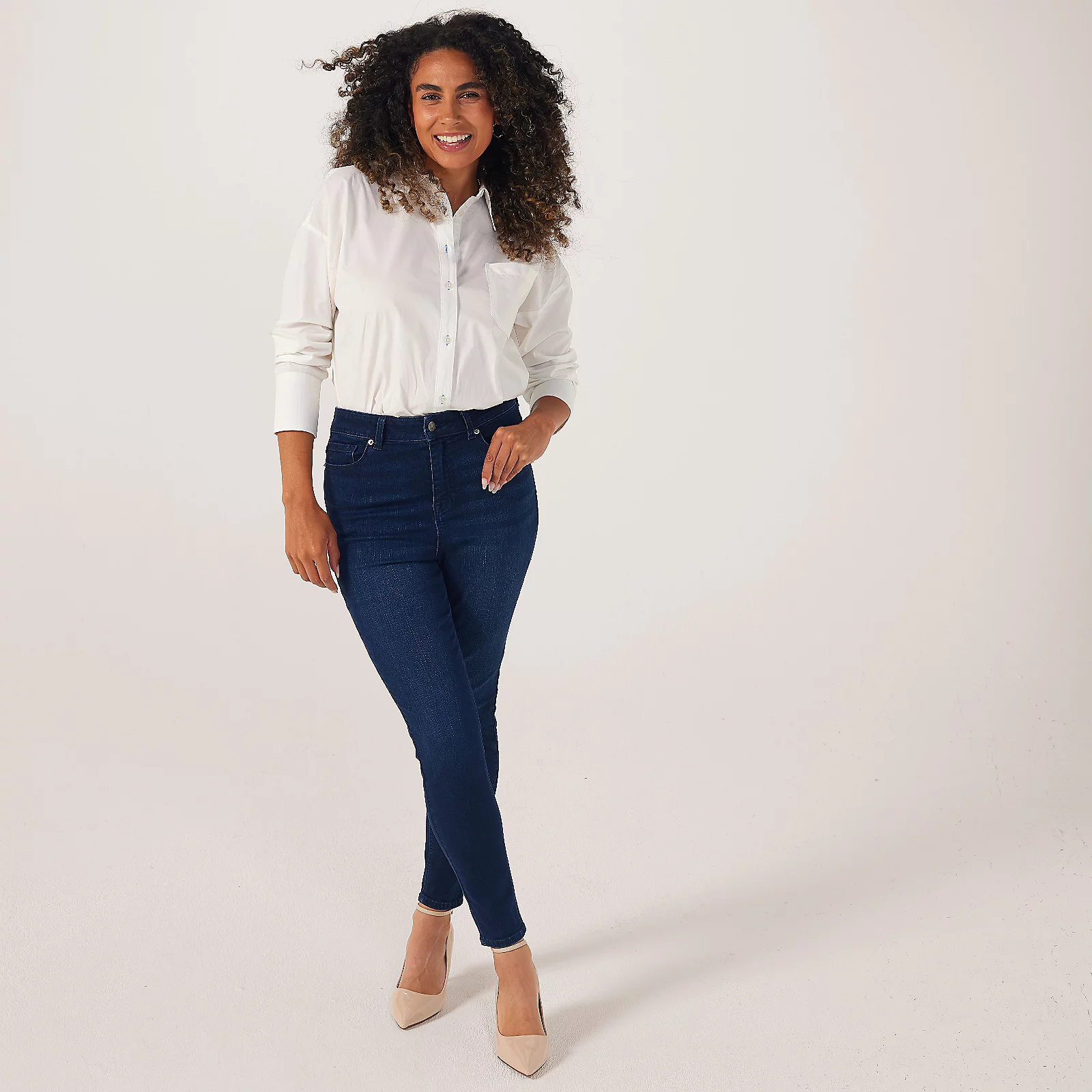 Dannii Minogue High Waist Skinny Denim Jeans Petite