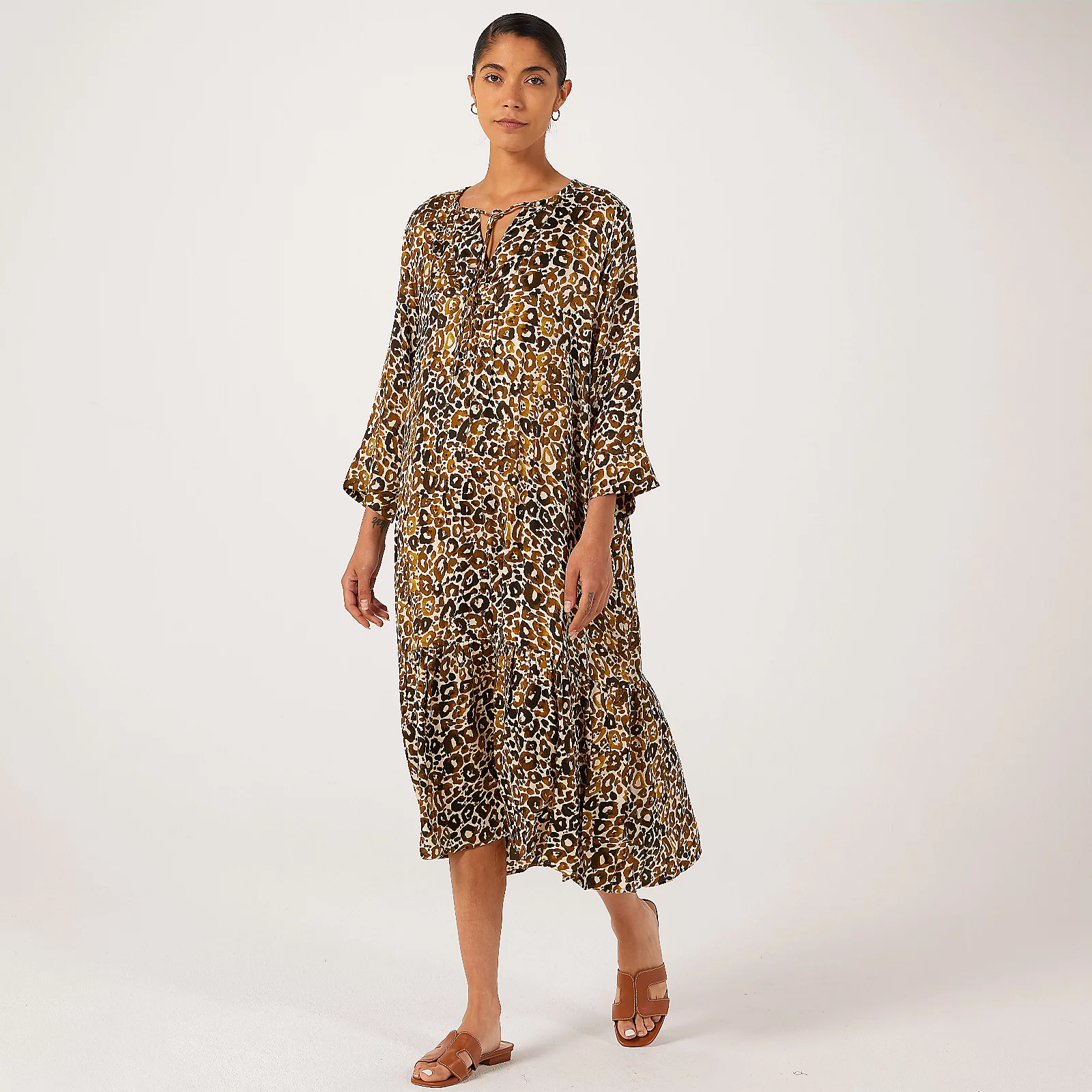 Masai Copenhagen MaNampula Printed Dress 3/4 Sleeve 4 Masai Copenhagen MaNampula Printed Dress 3/4 Sleeve