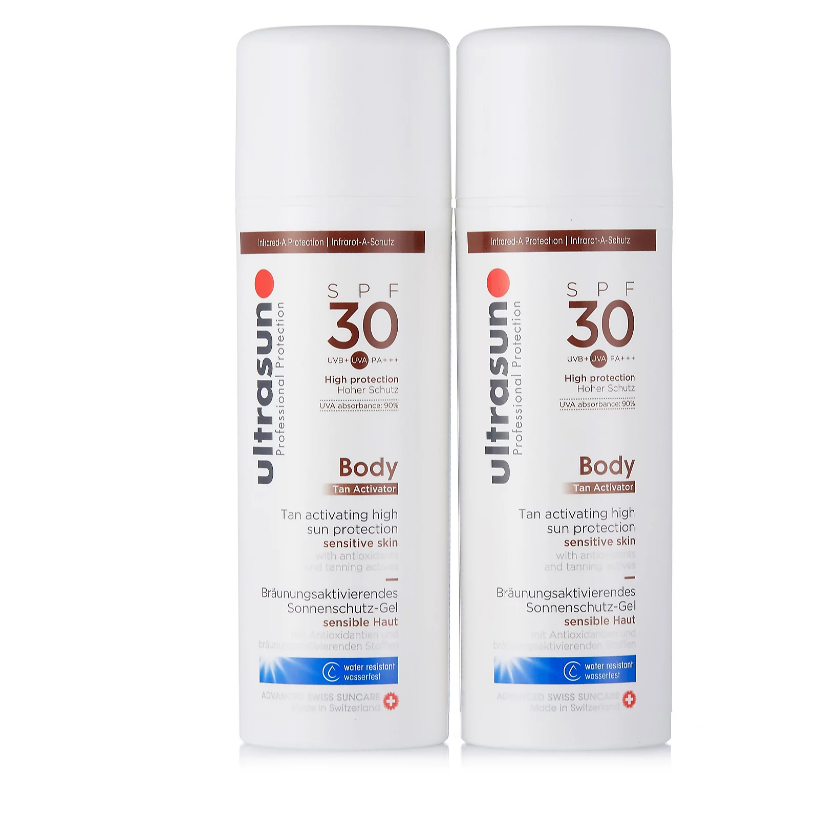 Ultrasun Sun Protection Body Tan Activator SPF 30 150ml Duo