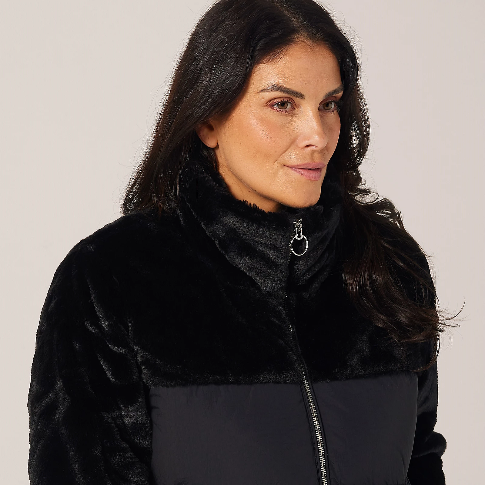 Only Mixed Media Puffer Jacket 5 Only Mixed Media Puffer Jacket