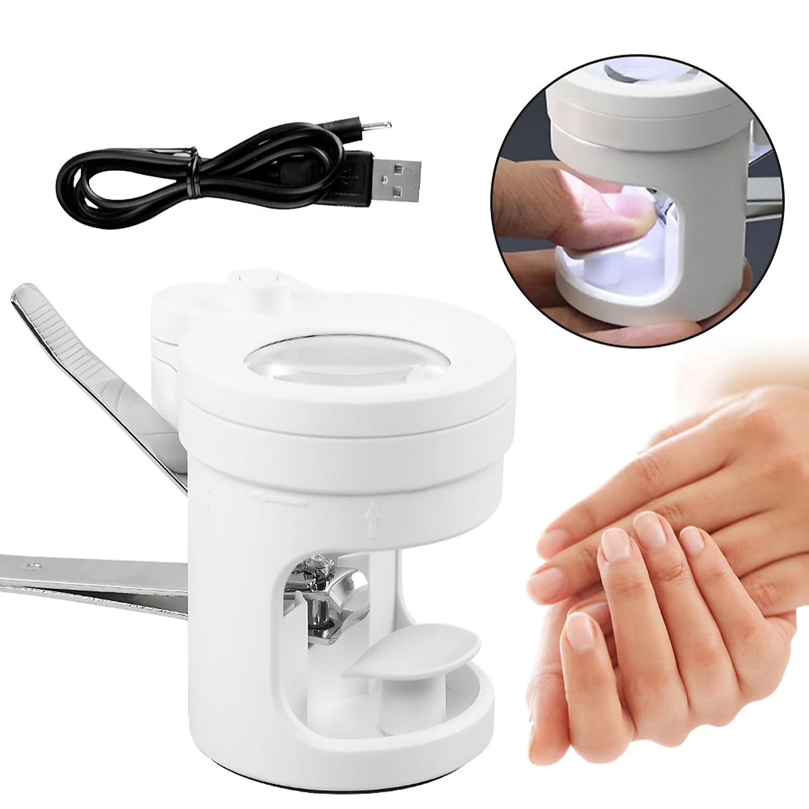 iActive Magnifying Nail Clippers with LED Light