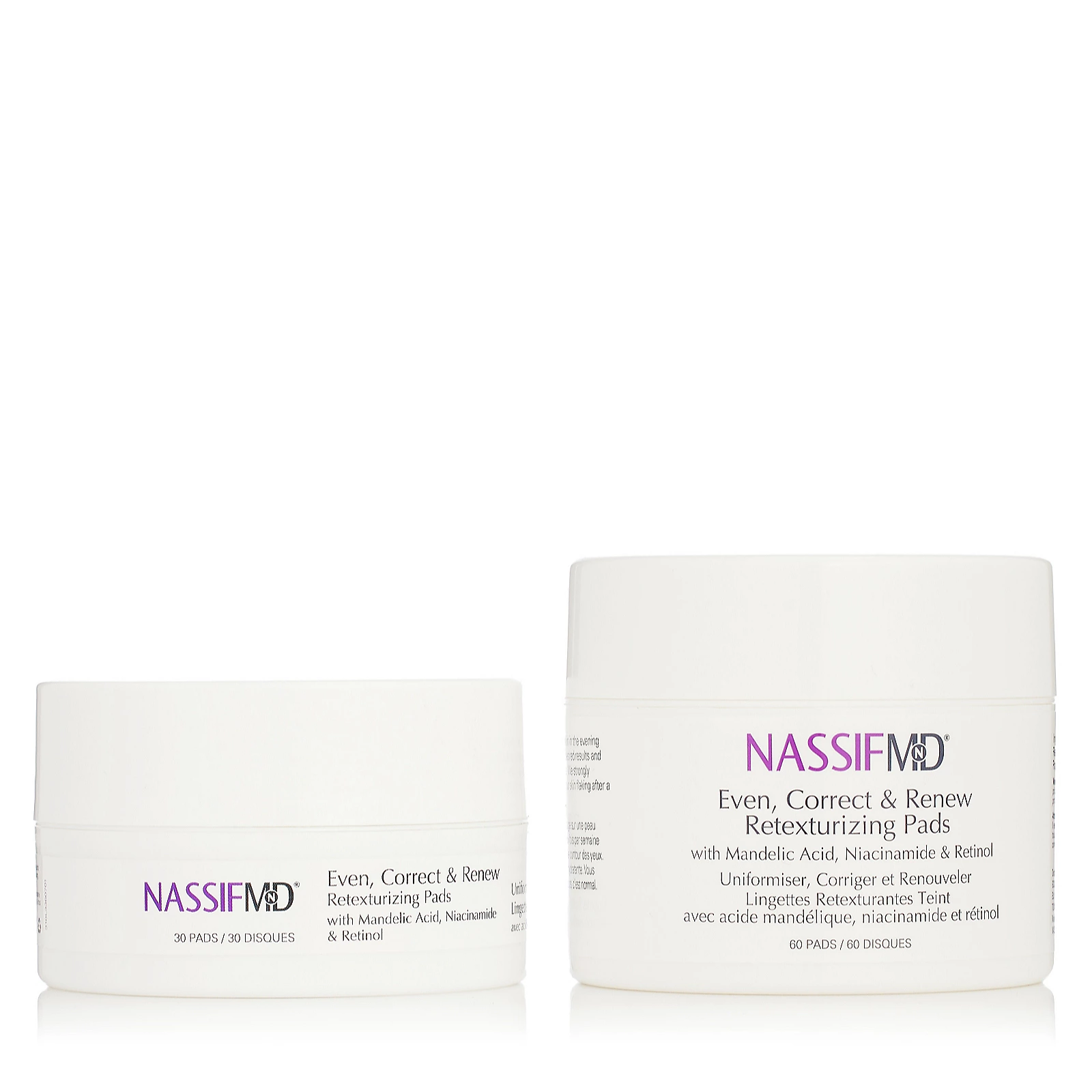 NassifMD Even Correct & Renew Retexturising Pads Home & Away Duo