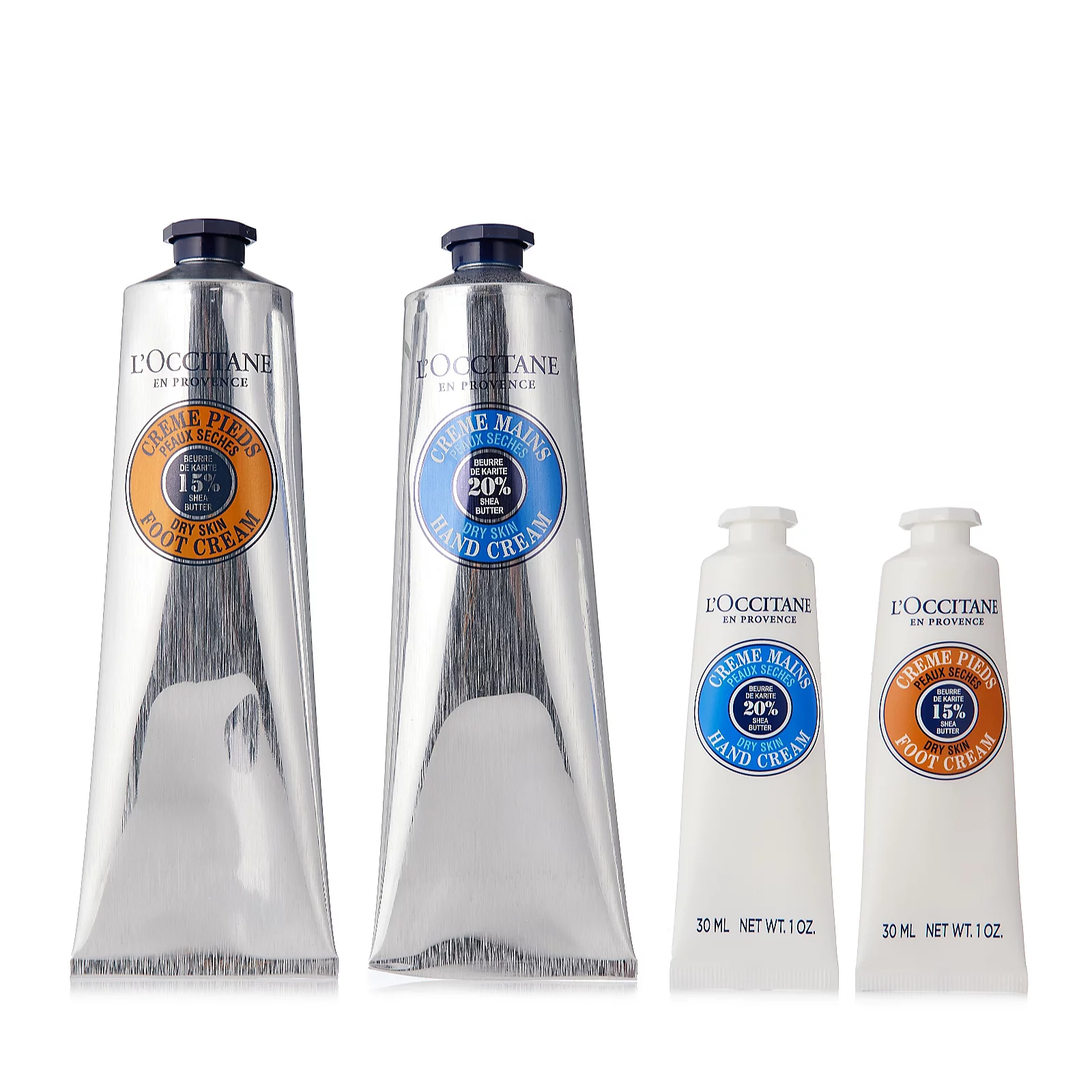 L'Occitane 4 Piece Hand & Feet Shea Butter Home & Away