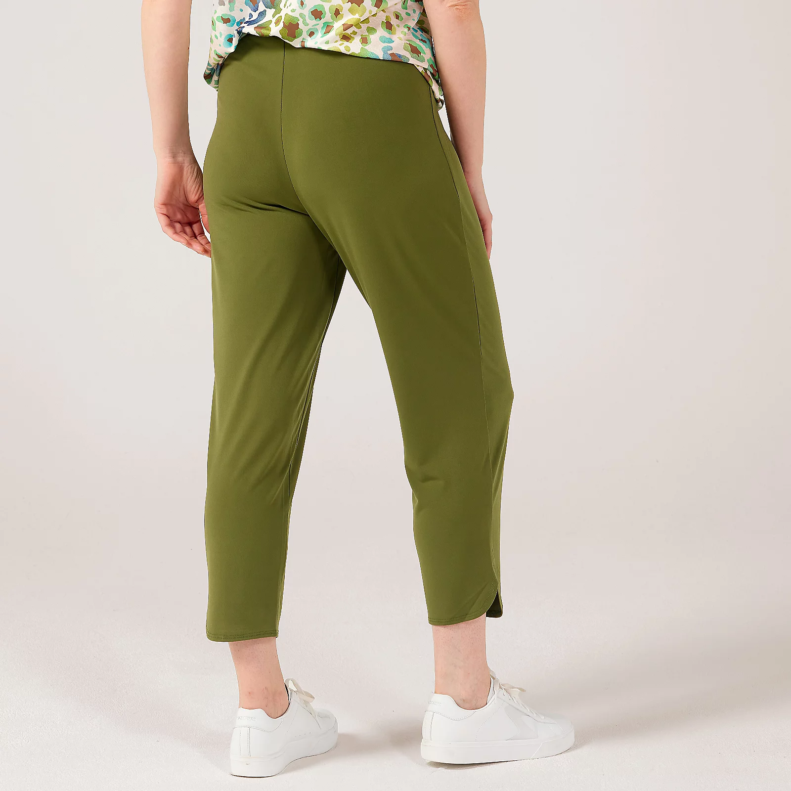 Kim & Co Brazil Jersey Crop Tulip Hem Trousers