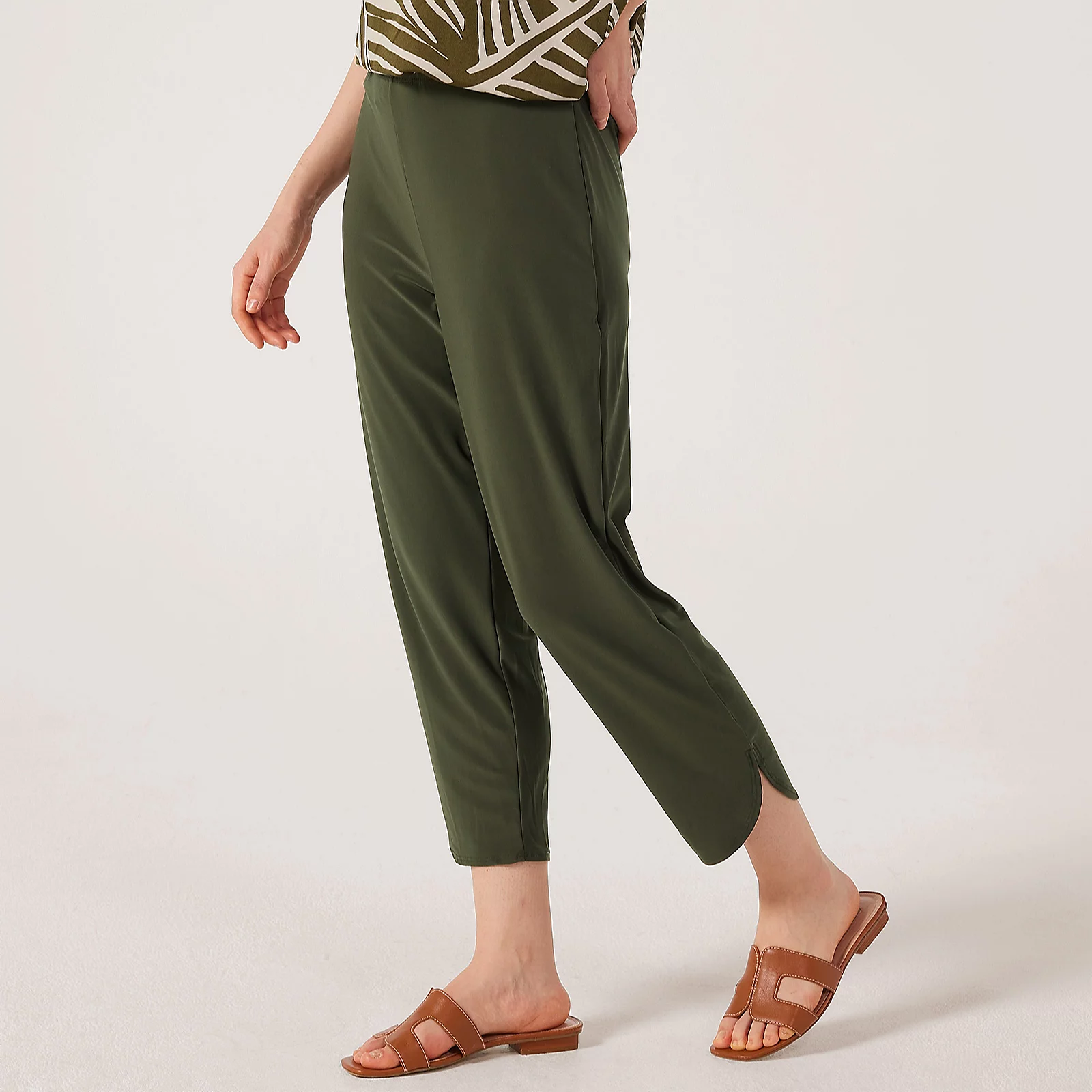 Kim & Co Brazil Jersey Crop Tulip Hem Trousers 7 Kim & Co Brazil Jersey Crop Tulip Hem Trousers