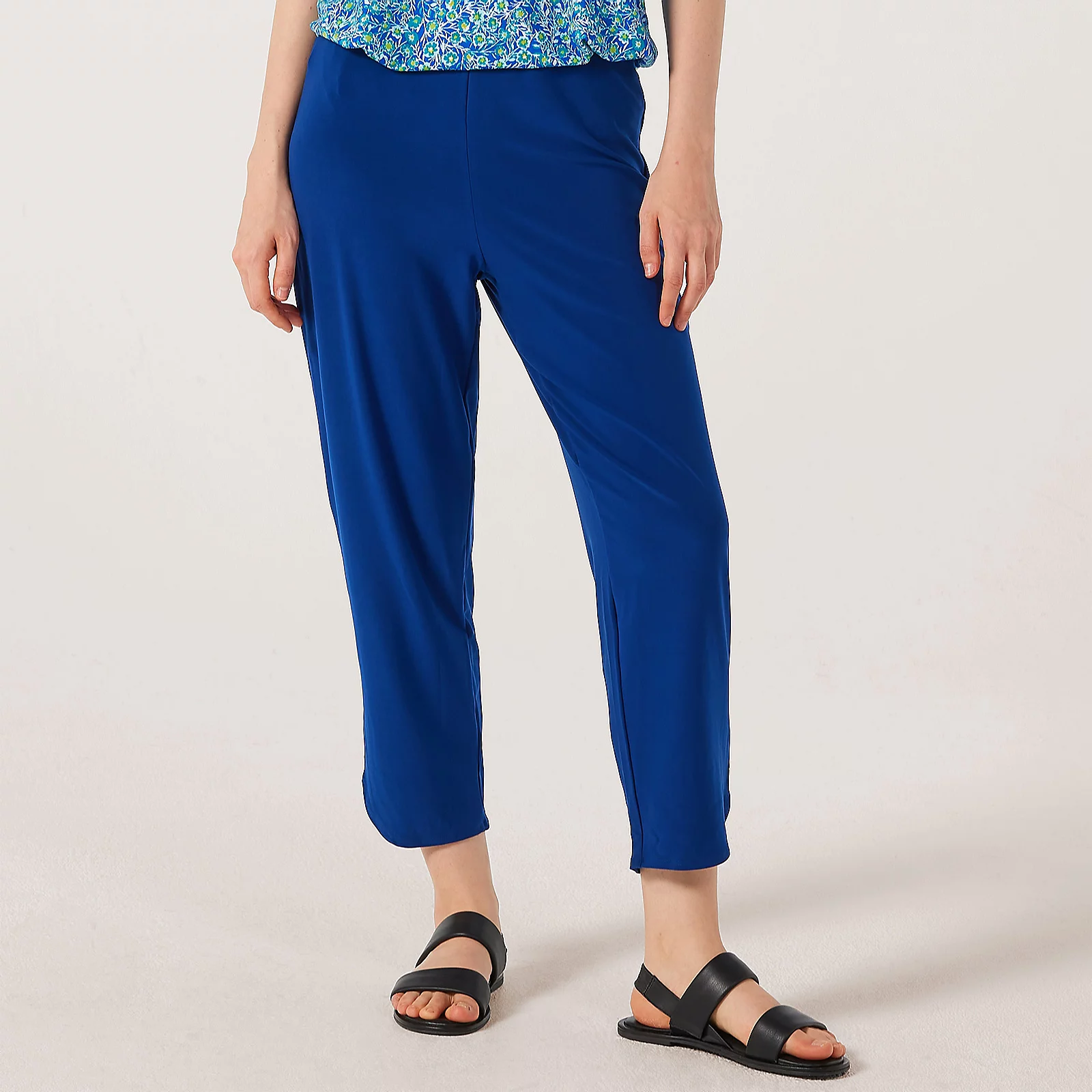 Kim & Co Brazil Jersey Crop Tulip Hem Trousers 8 Kim & Co Brazil Jersey Crop Tulip Hem Trousers
