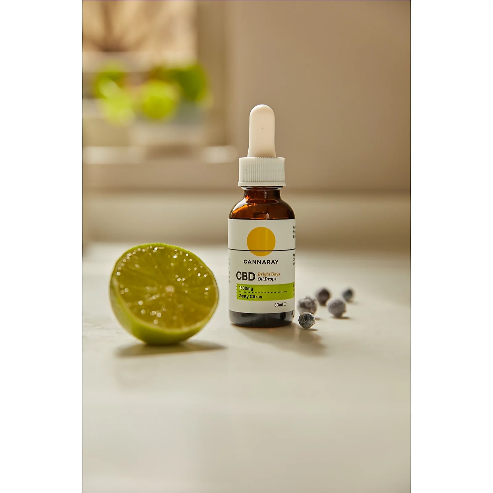 Cannaray CBD Bright Days Oil Drops 1500mg 30ml
