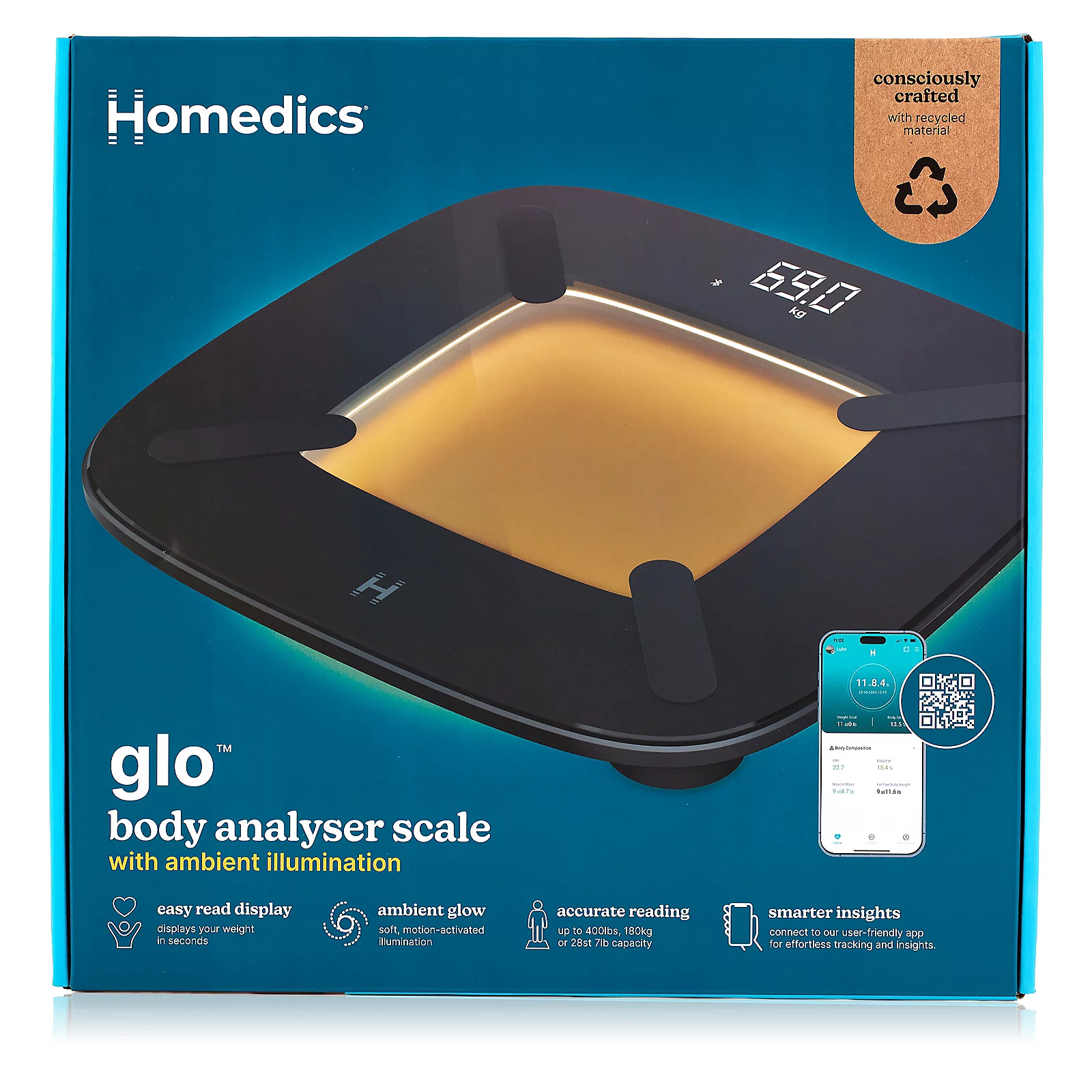 Homedics Glo Body Analyser Scale